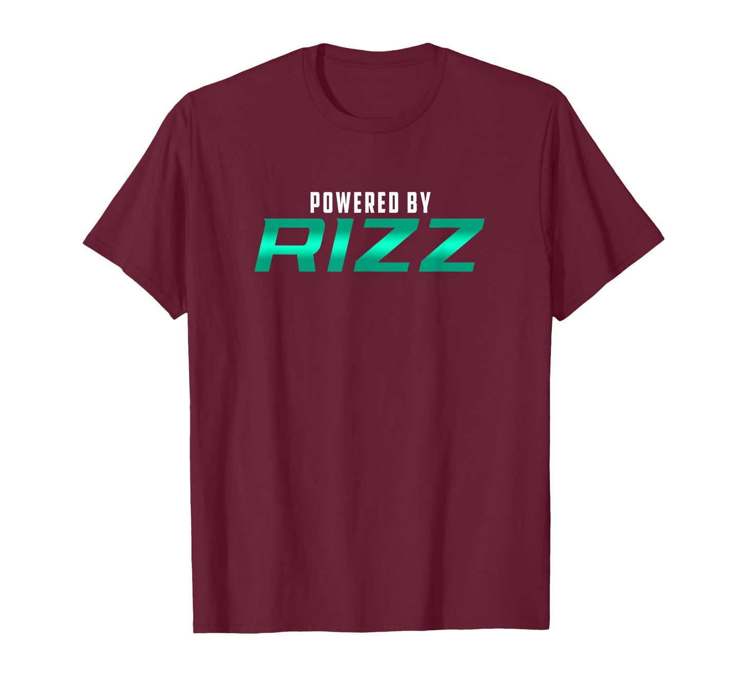 Powered By RIZZ Trending Meme Rizzler Funny Rizz God T-Shirt
