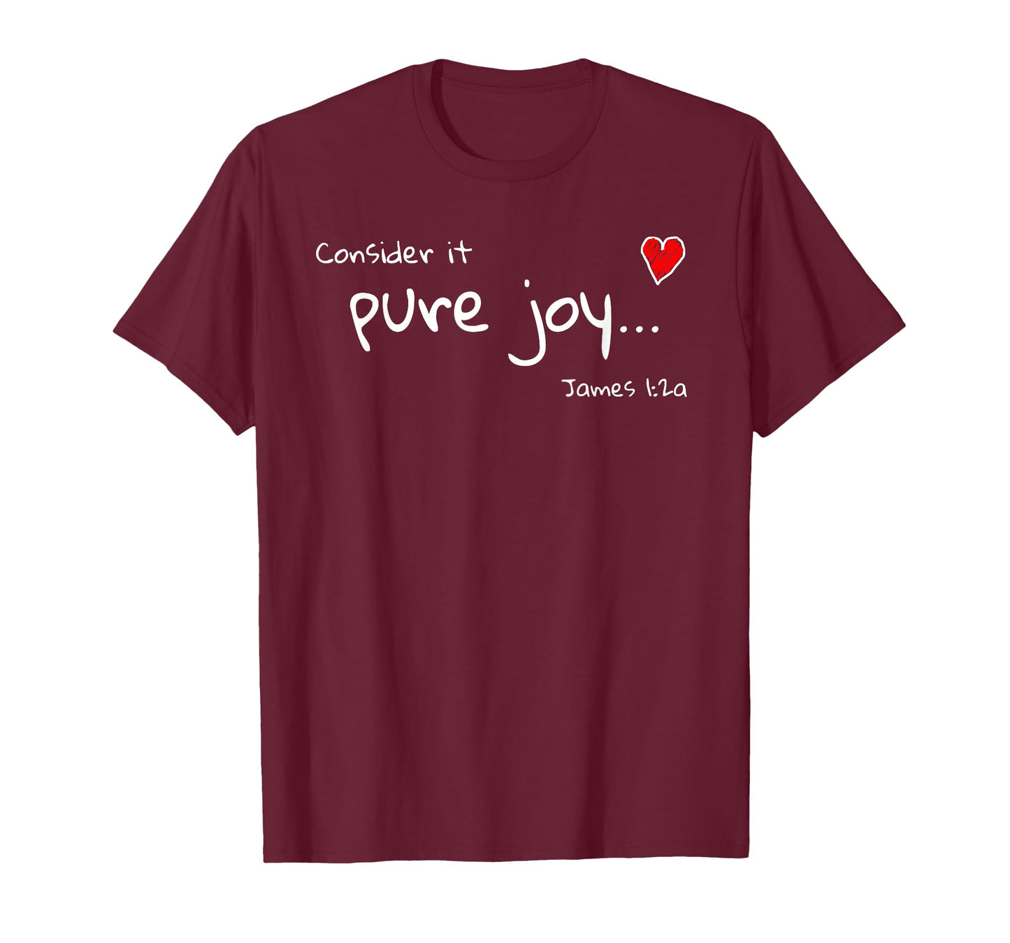 Consider it Pure Joy James 1 Scripture Bible T-Shirt