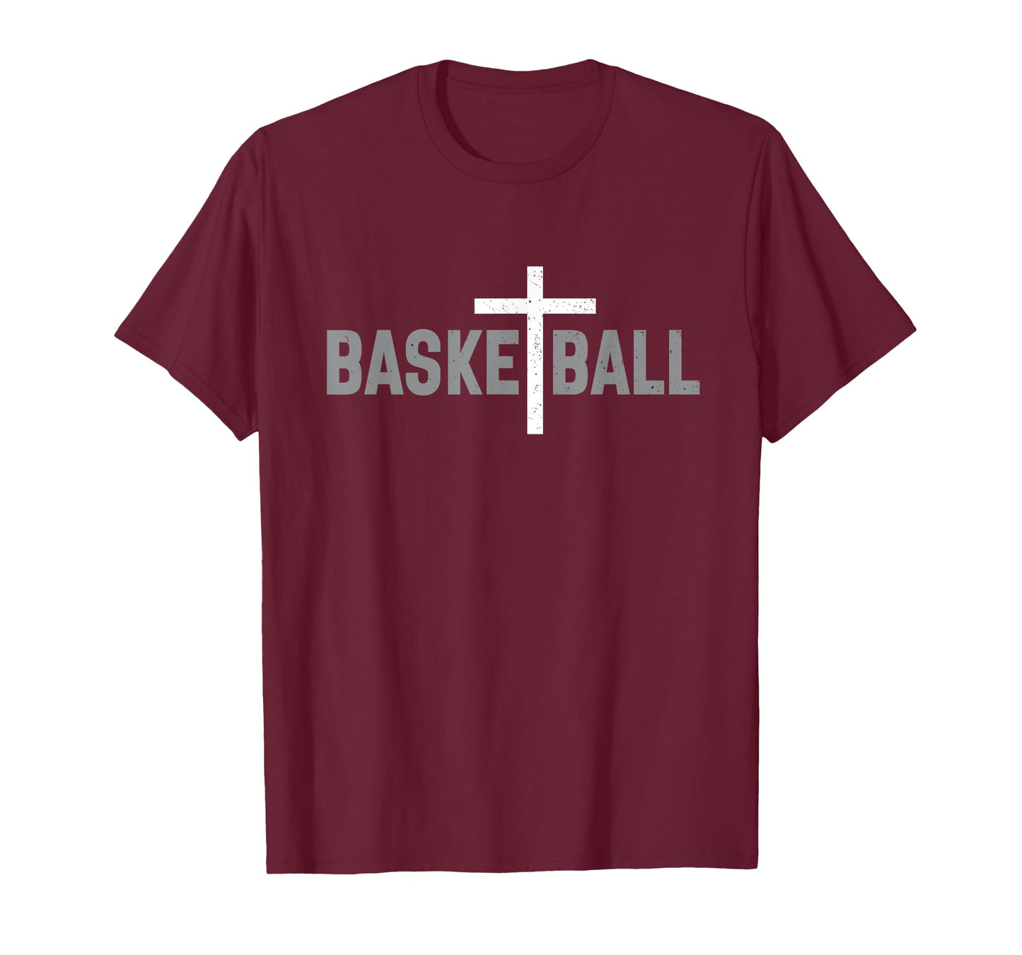 Christian Basketball Cross Men Boys Graphic T-Shirt