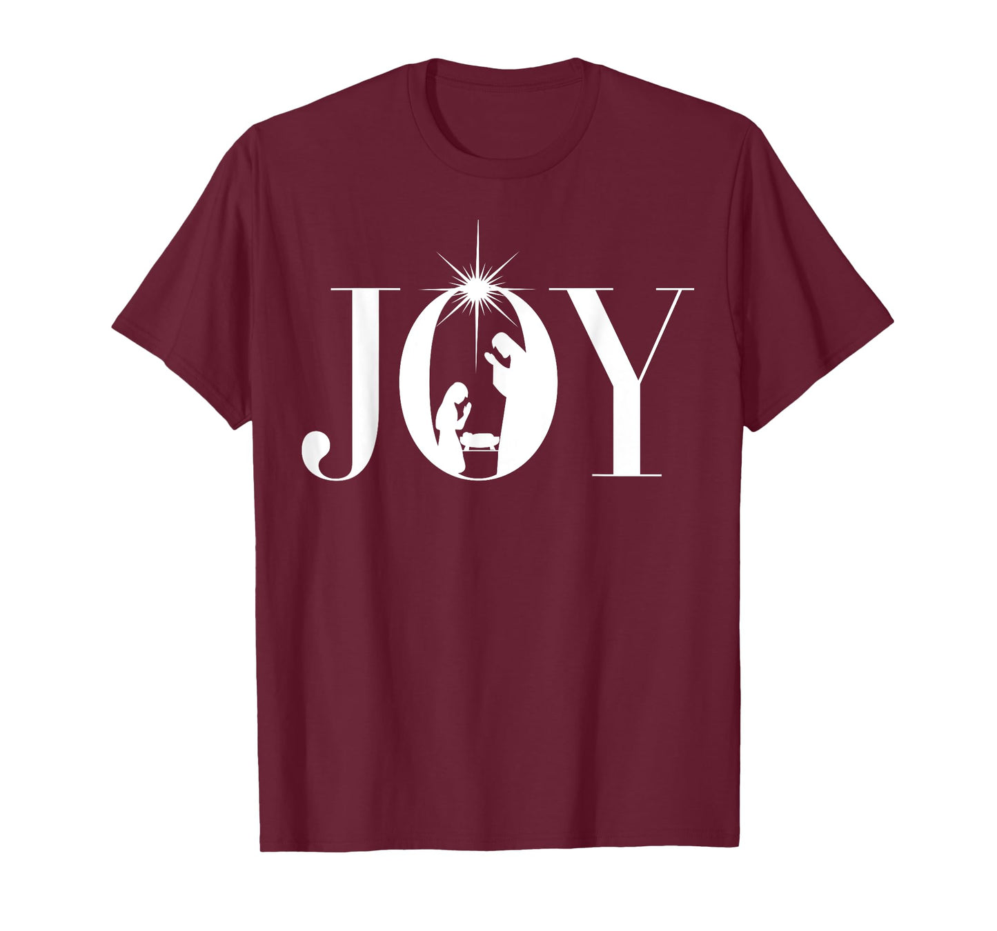 Christmas Nativity Christian T-Shirt Christmas Joy White T-Shirt