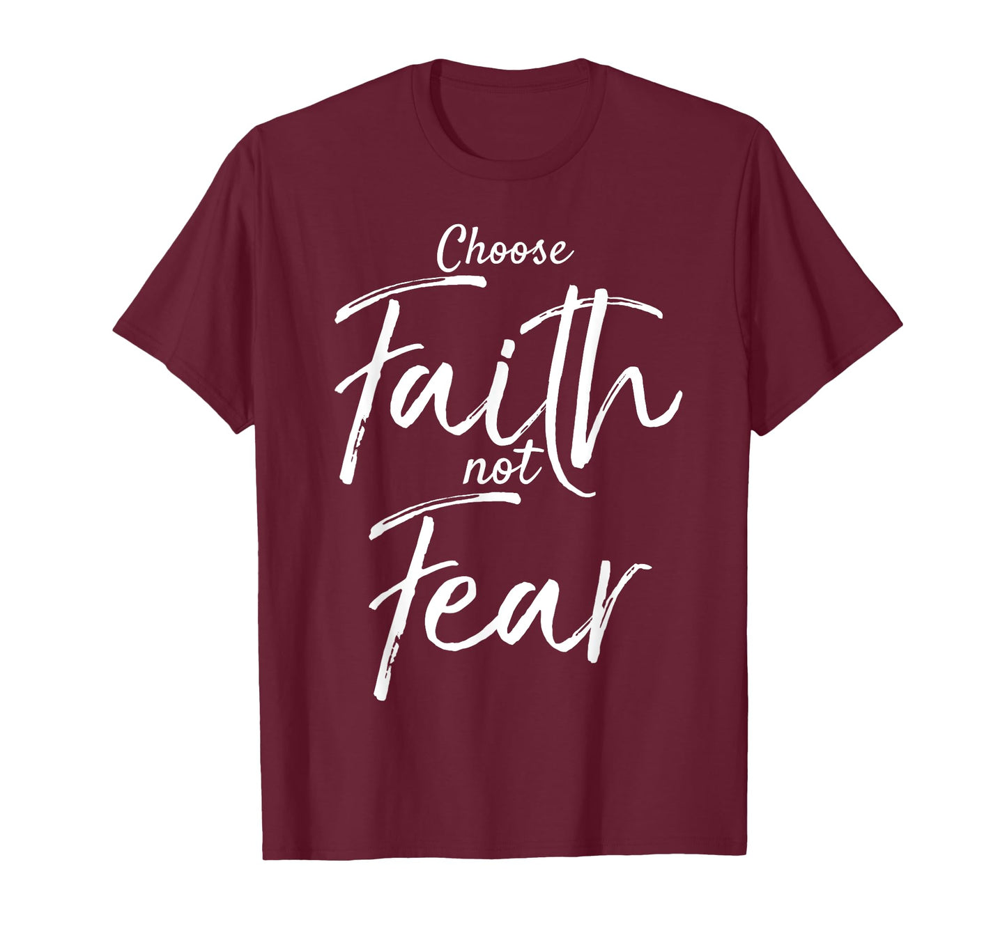 Choose Faith Not Fear Shirt Vintage Bold Christian T-Shirt