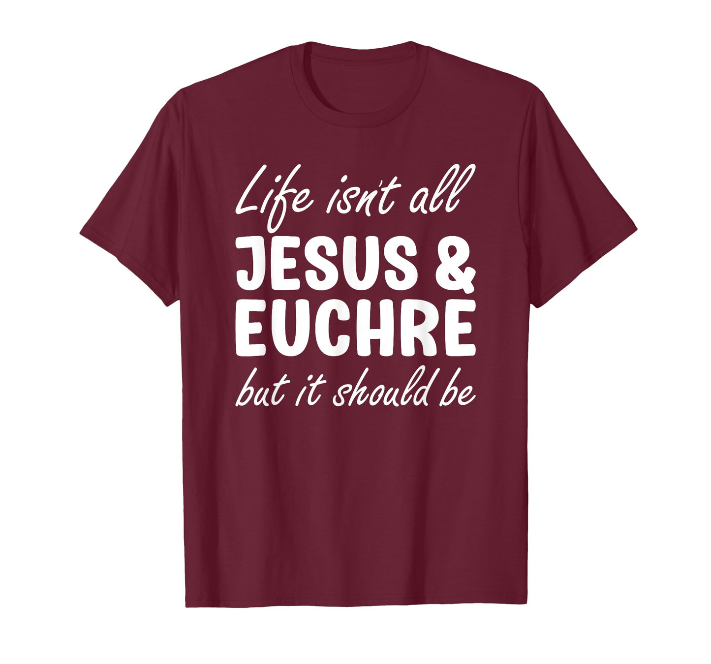 Euchre for Men or Women I Love Euchre Funny Euchre Player T-Shirt