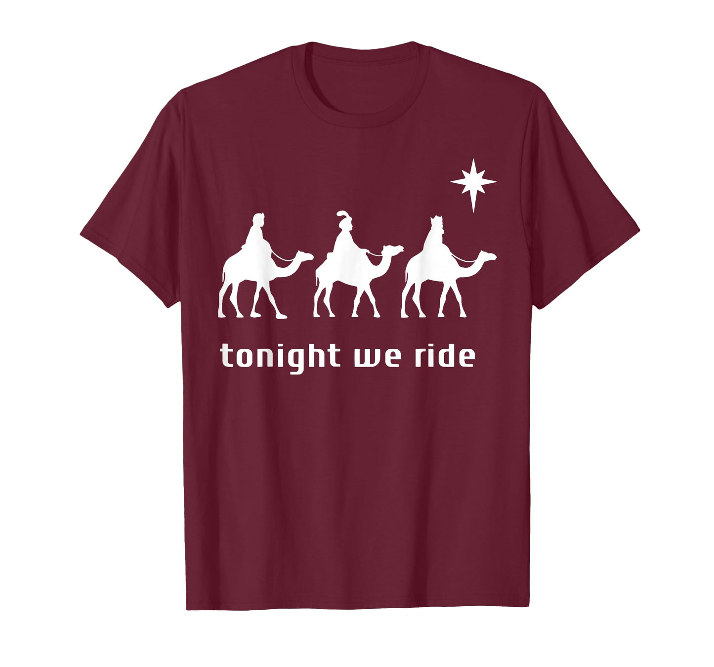 Funny Tonight We Ride Tee Shirt - Unisex T-Shirt - Black - Small - Modern Cross Print Straight Fit - Short Sleeve - Lightweight, Cross Print