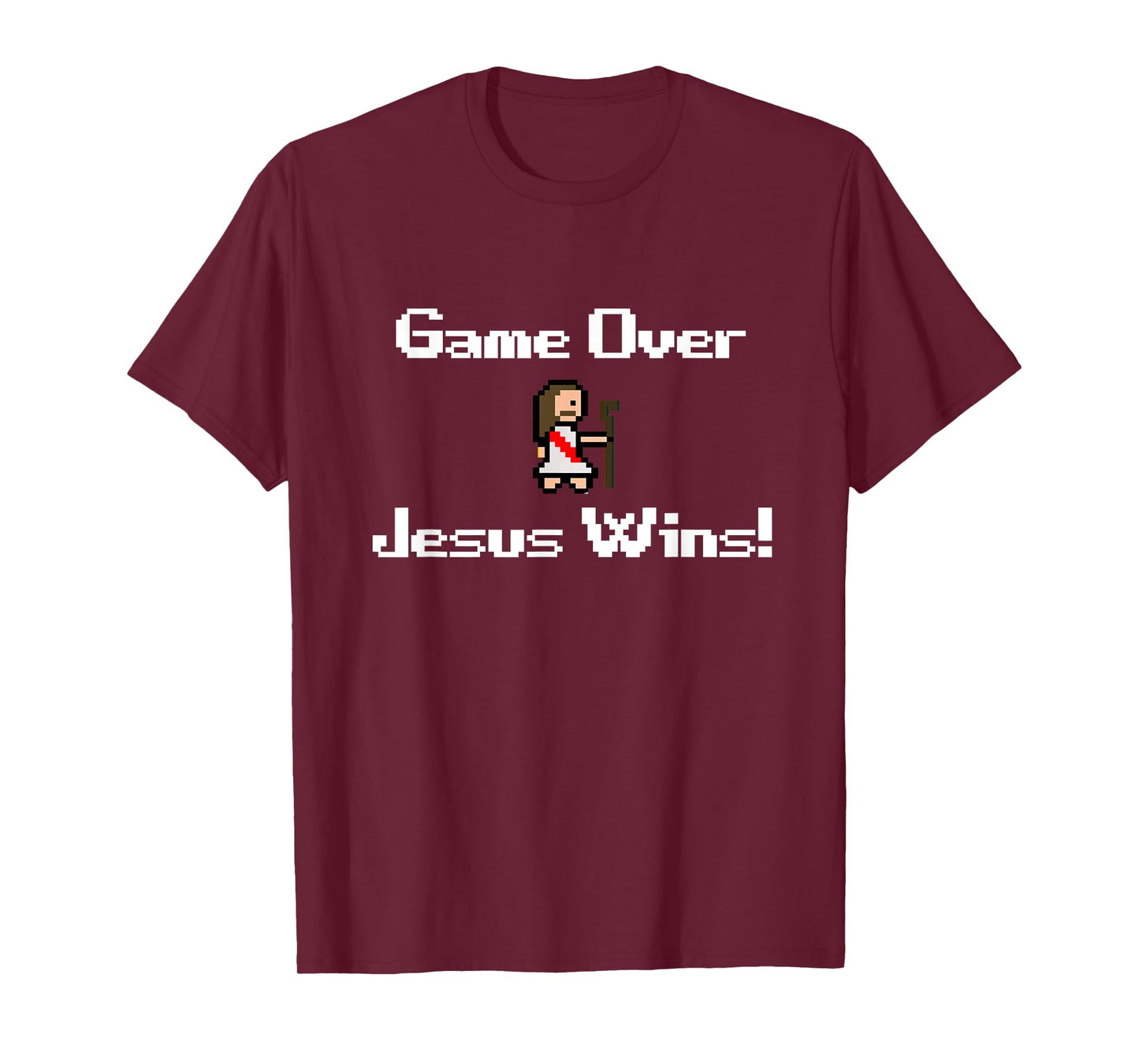 Funny Christian Game over Jesus wins, gaming, faith, bible T-Shirt