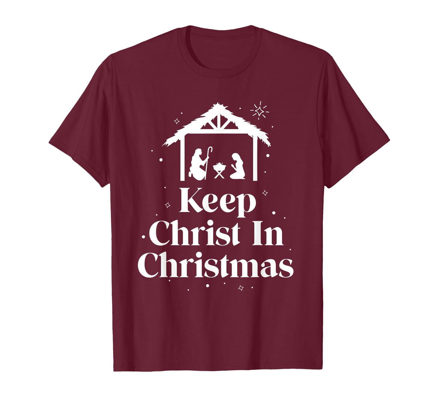 Keep Christ In Christmas Jesus Christian Womens Christmas T-Shirt