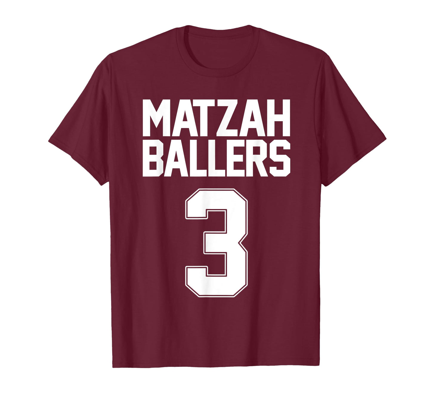 Matzah Baller 3 Funny Jewish Basketball Team Matzo Balls T-Shirt