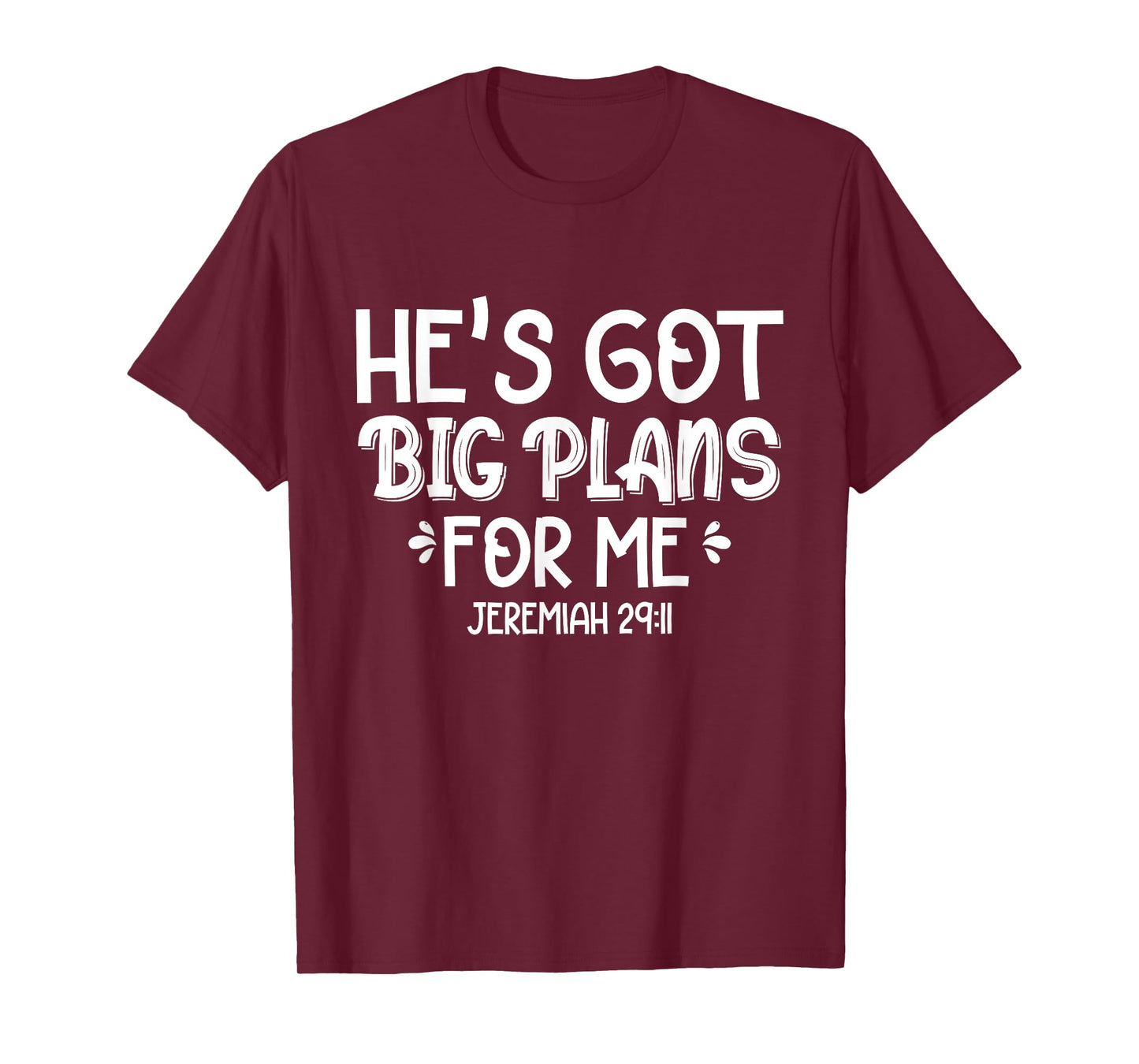 He's Got Big Plans For Me Christian Children Baby Toddler T-Shirt