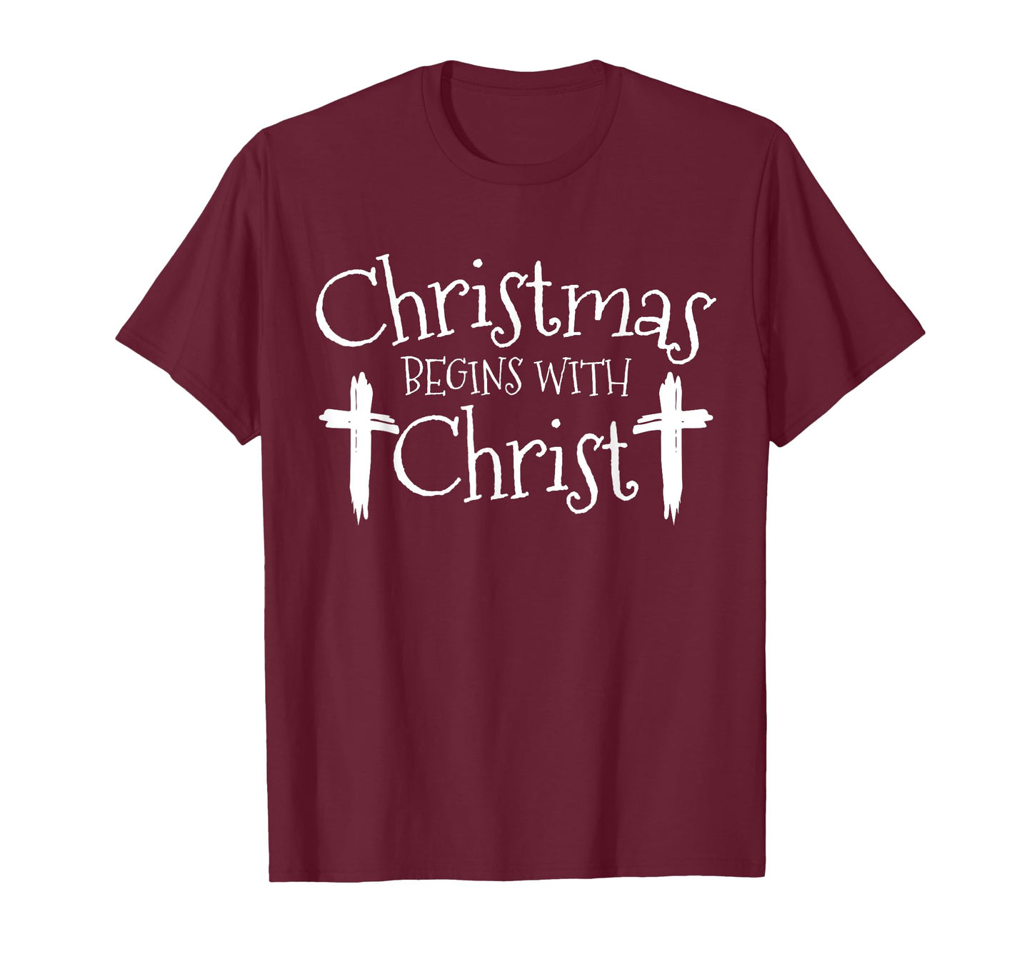 Christmas Begins With Christ Xmas Day Christian Religious T-Shirt