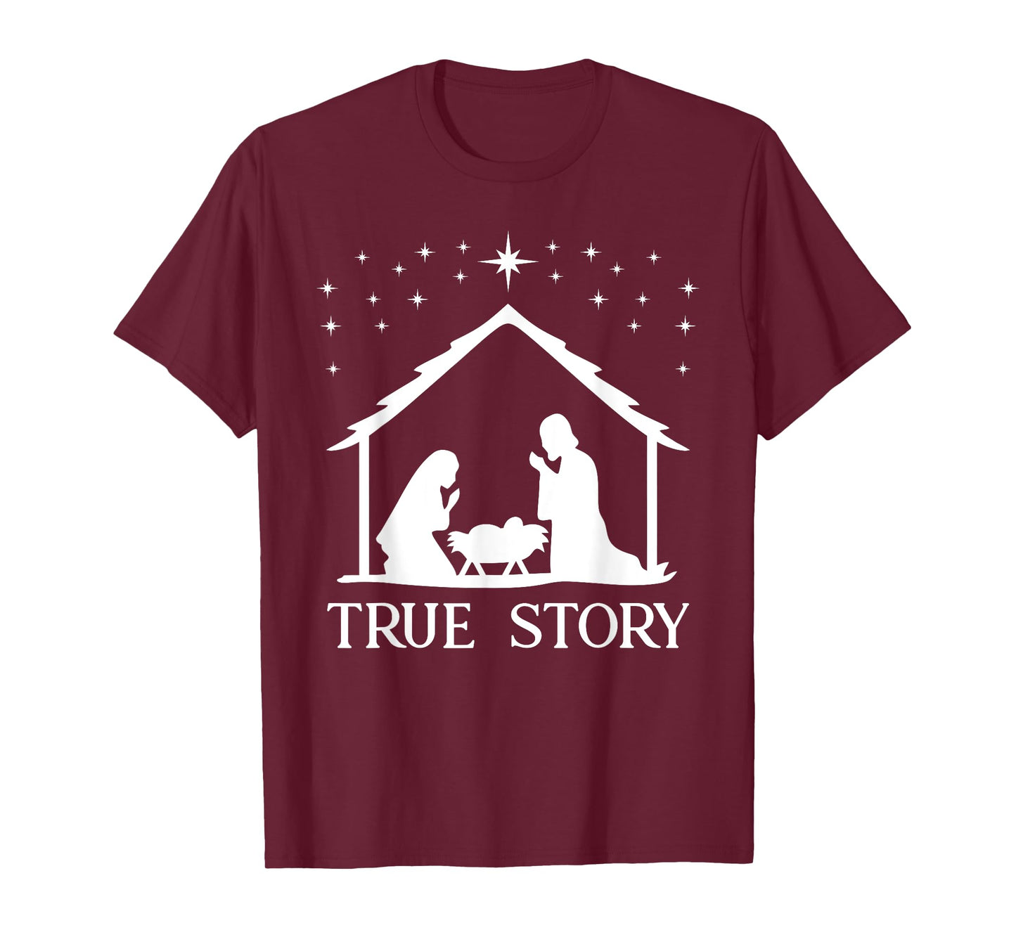 True Story of Jesus Birth Nativity Religious Christmas Gift T-Shirt