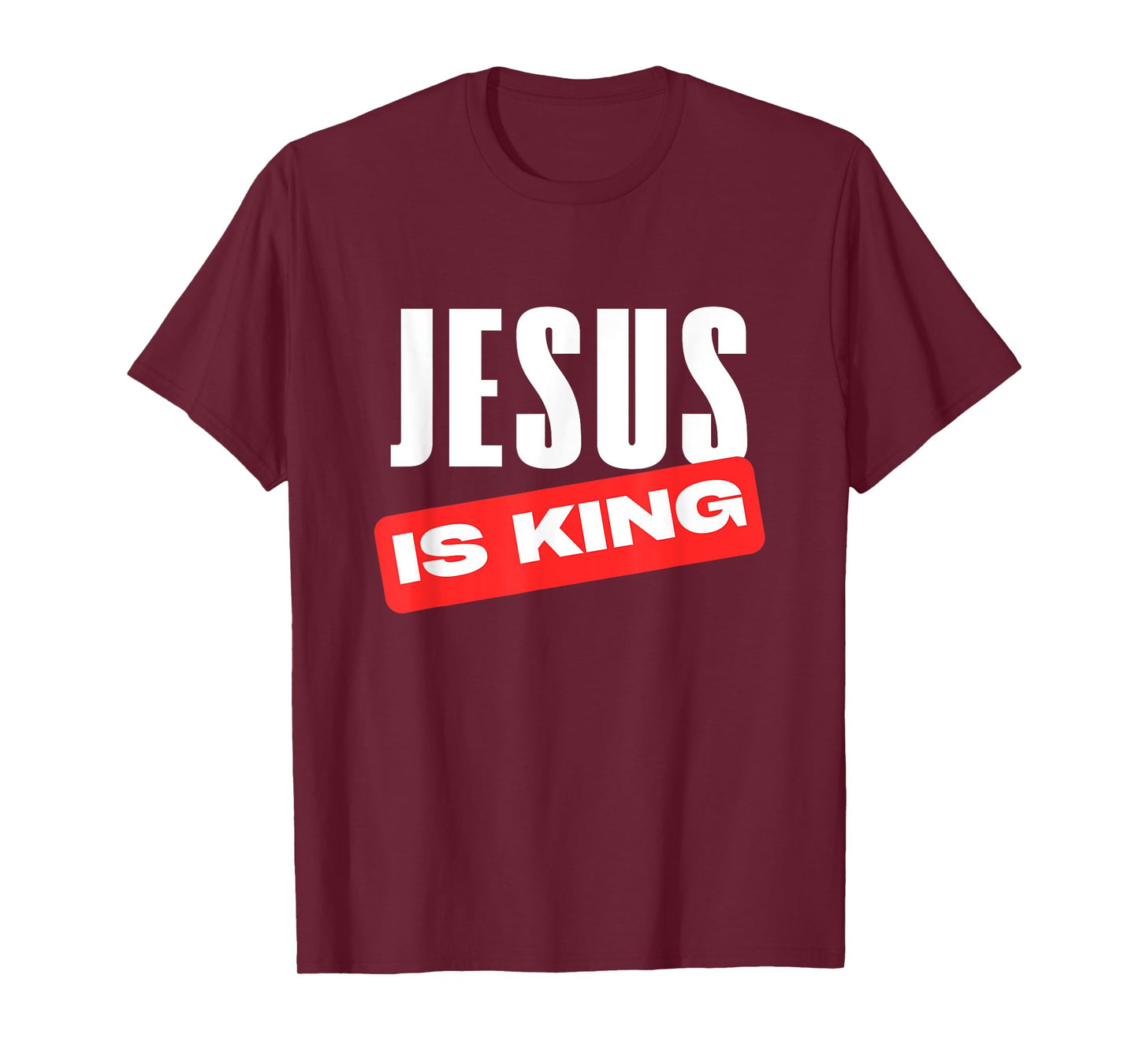 Jesus is King Christian Statement Faith Believer Church Wear T-Shirt