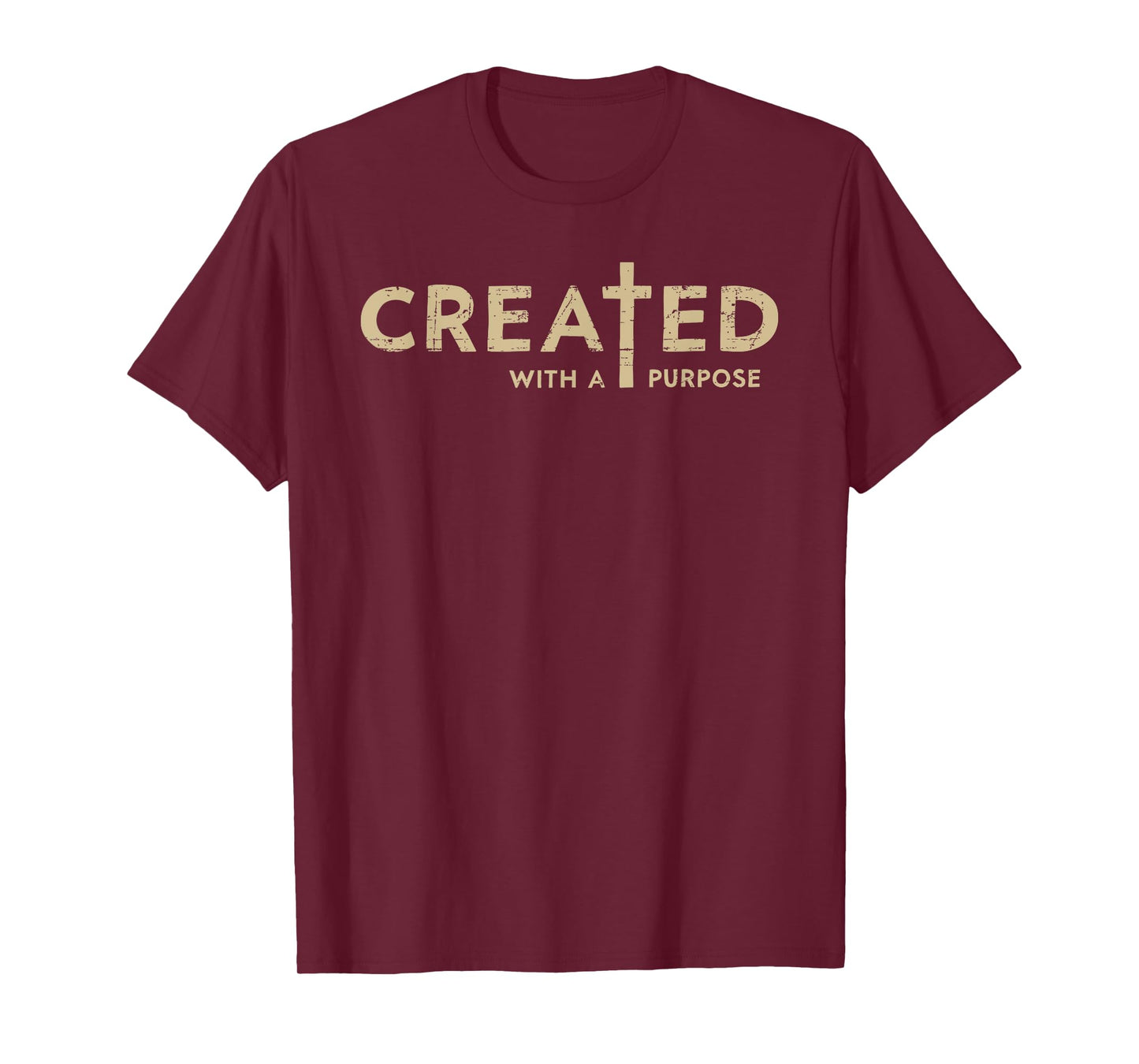 Created With a Purpose Christian Tee Bible Study Lover T-Shirt