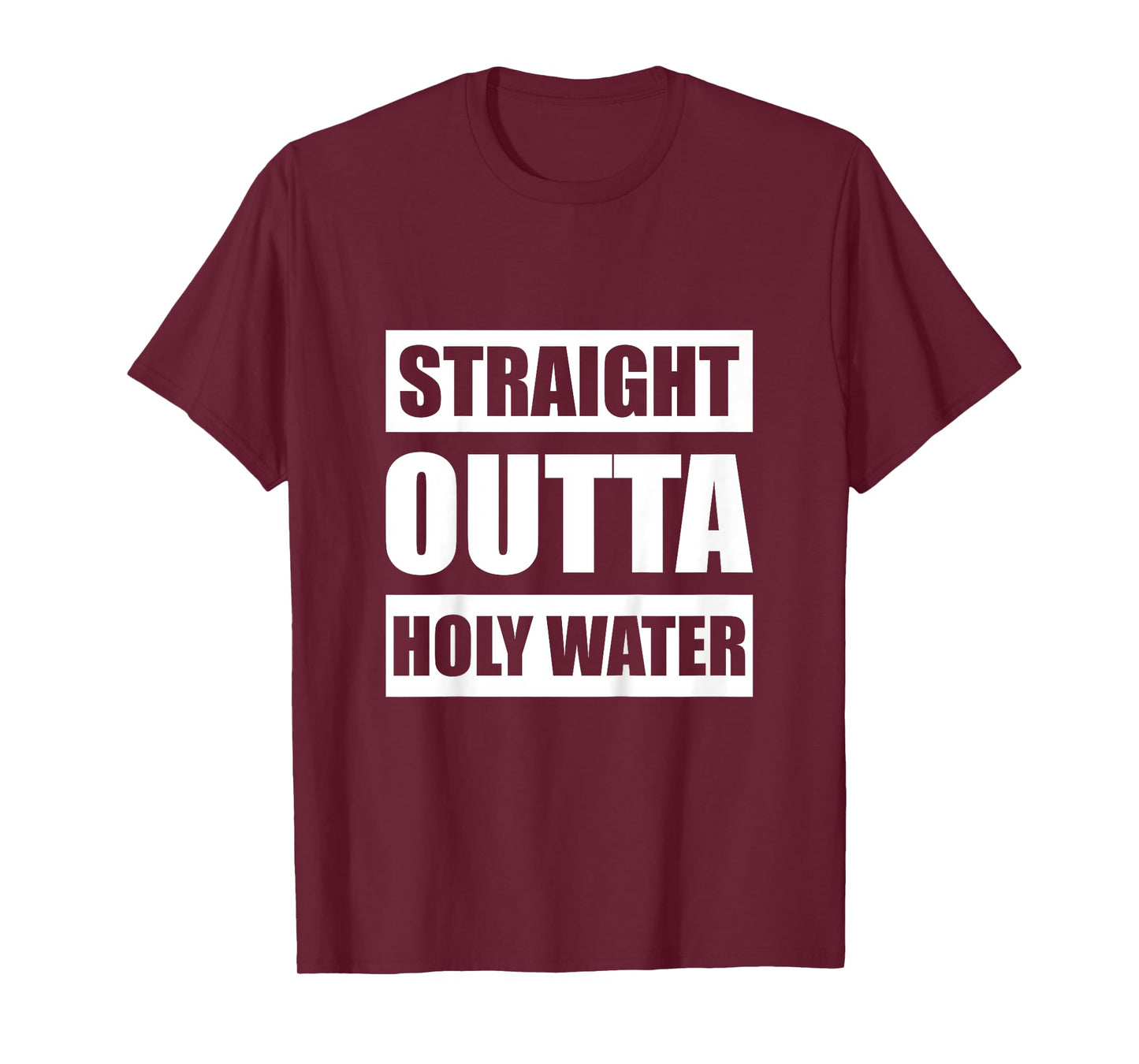 Kids Straight Outta Holy Water Funny Christian Religious Baptism T-Shirt