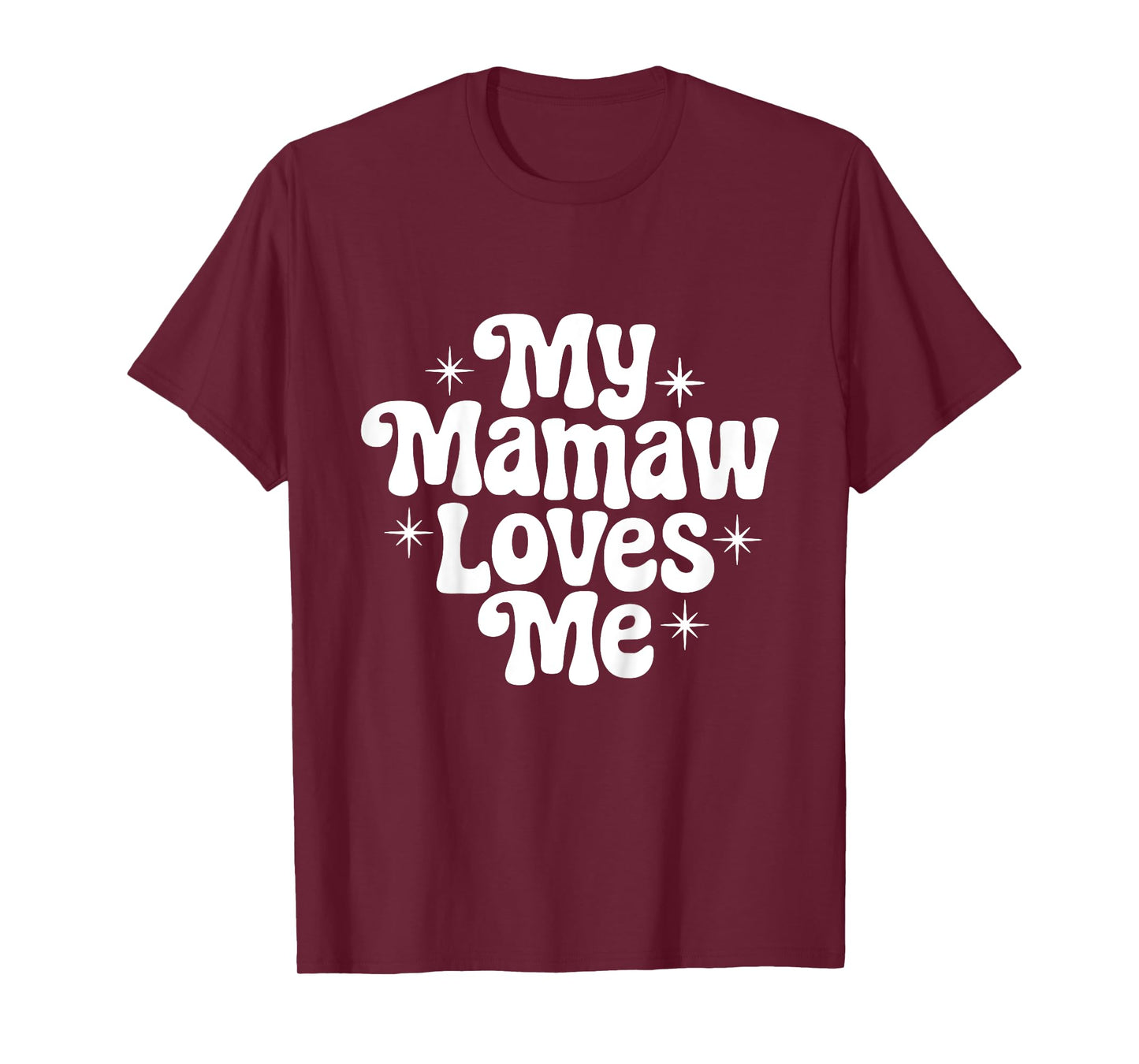 Kids My Mamaw Loves Me Grandchild Quote T-Shirt