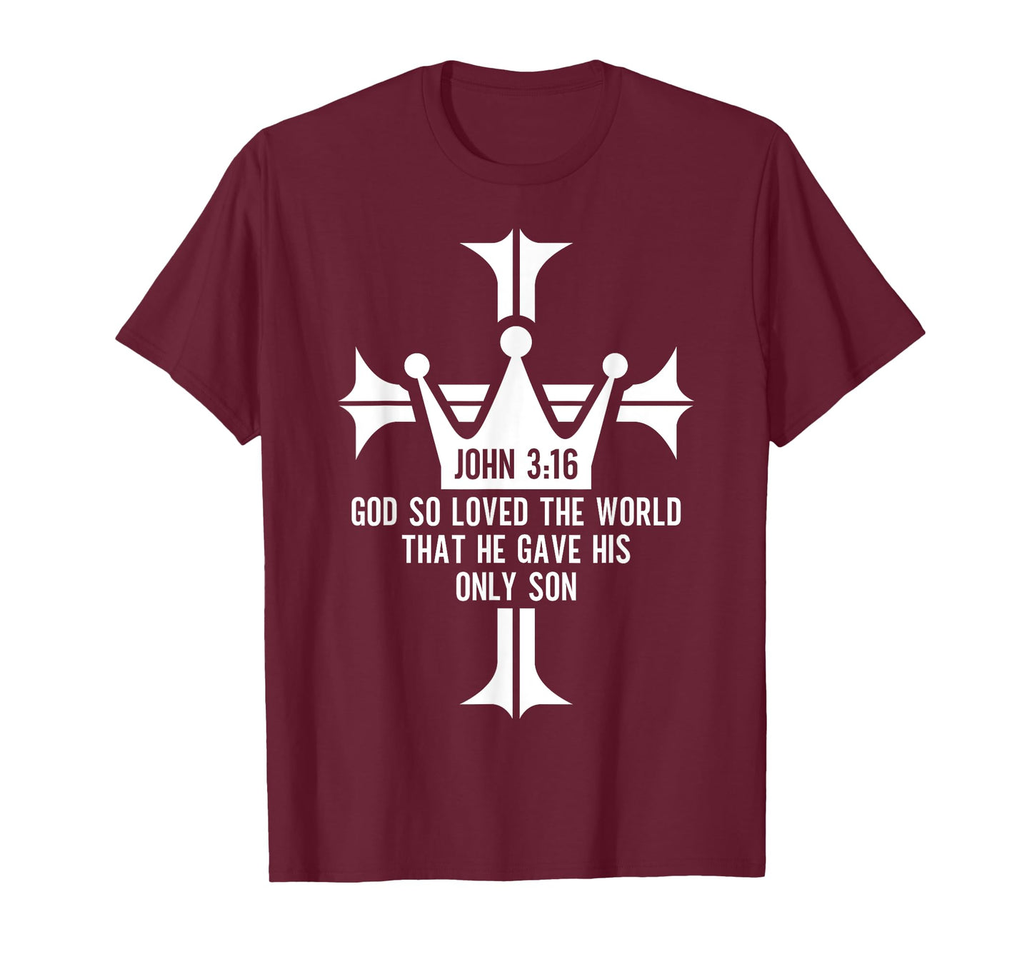 John 3:16 Christian Cross Bible T-Shirt