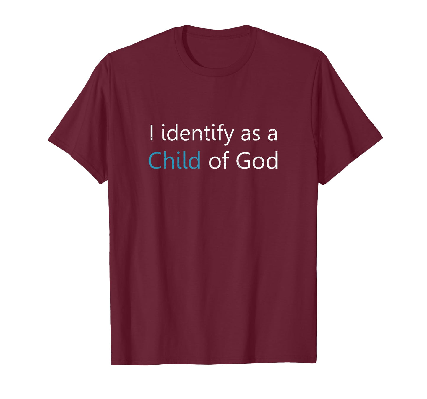 Christian I Identify As A Child of God John 1:12 Vintage T-Shirt
