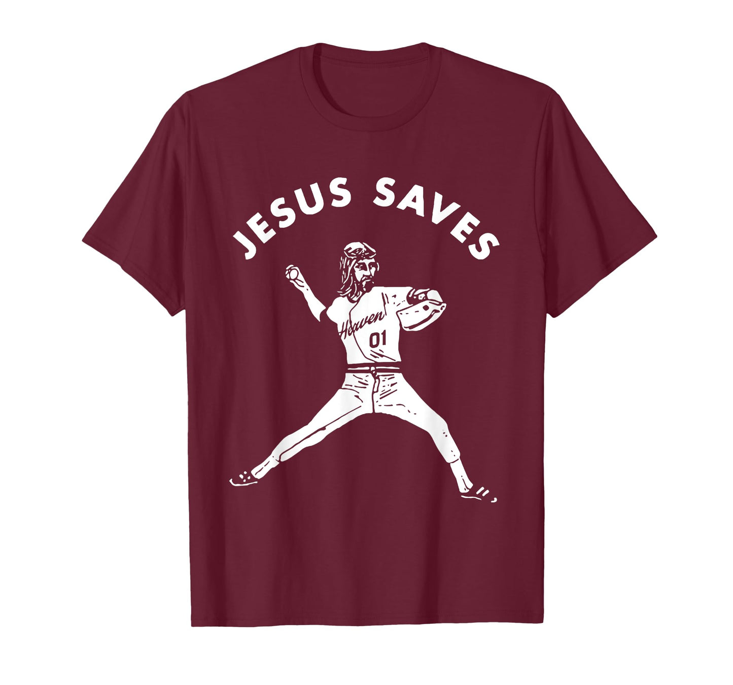 Jesus Saves Religious Christian Faith Baseball Shirt T-Shirt