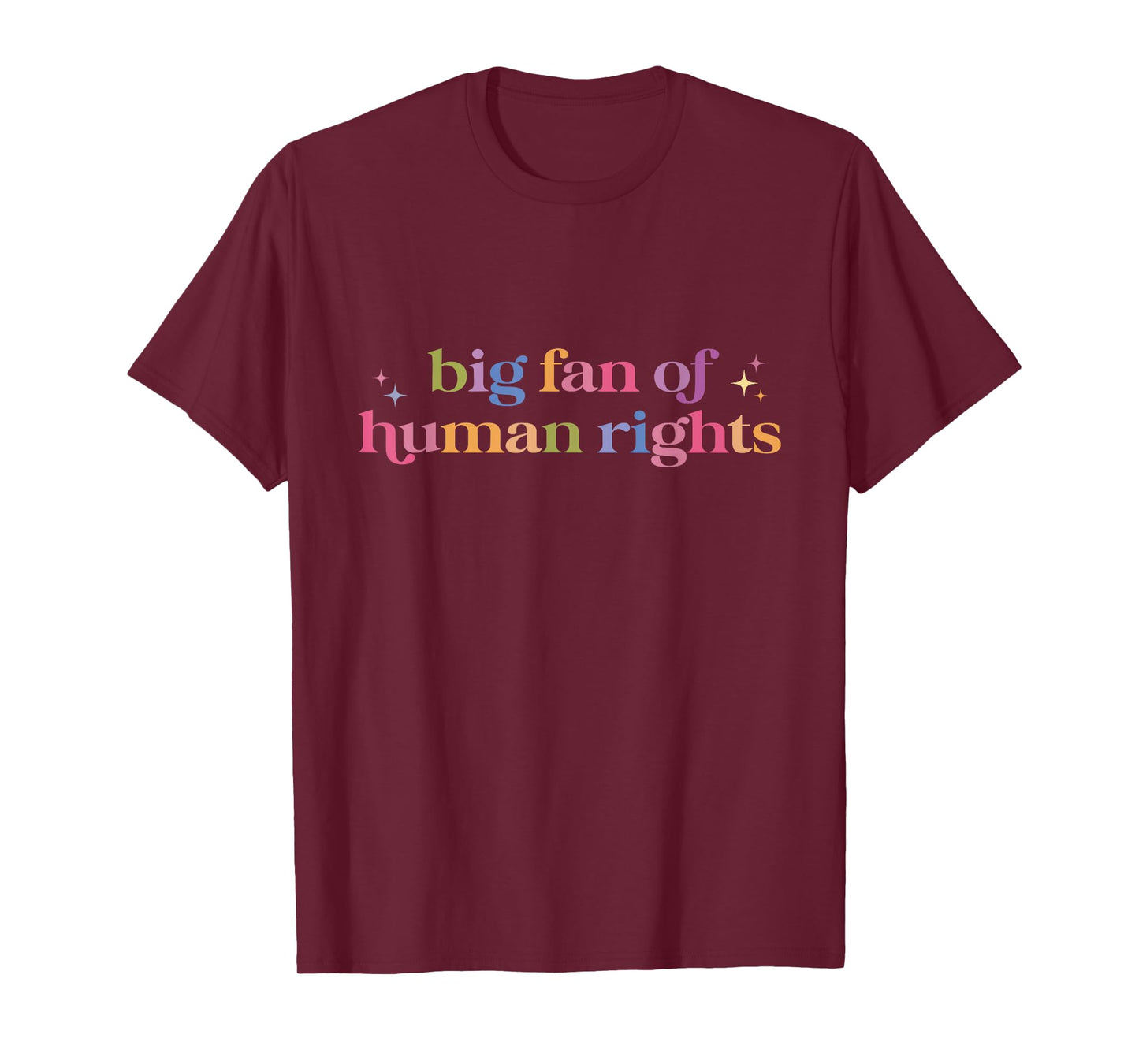 Big Fan of Human Rights Funny Protest Women Men T-Shirt