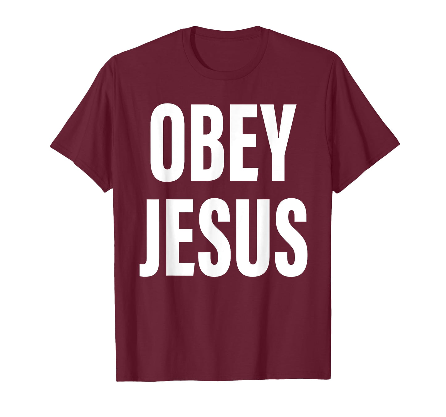 Obey Jesus Christian Bible Cross Faith Religion T-Shirt