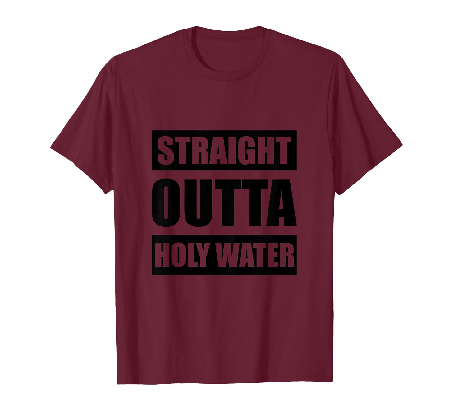 Kids Straight Outta Holy Water Funny Christian Religious Baptism T-Shirt