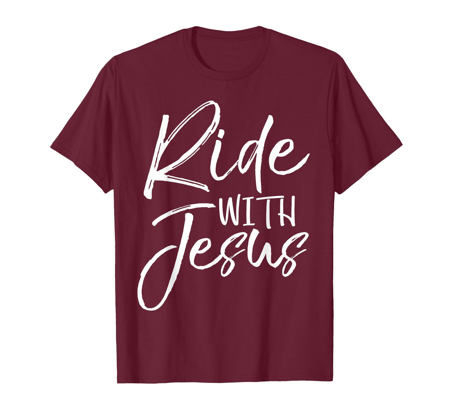 Christian Biker Gift Bike Riding Quote Fun Ride with Jesus T-Shirt