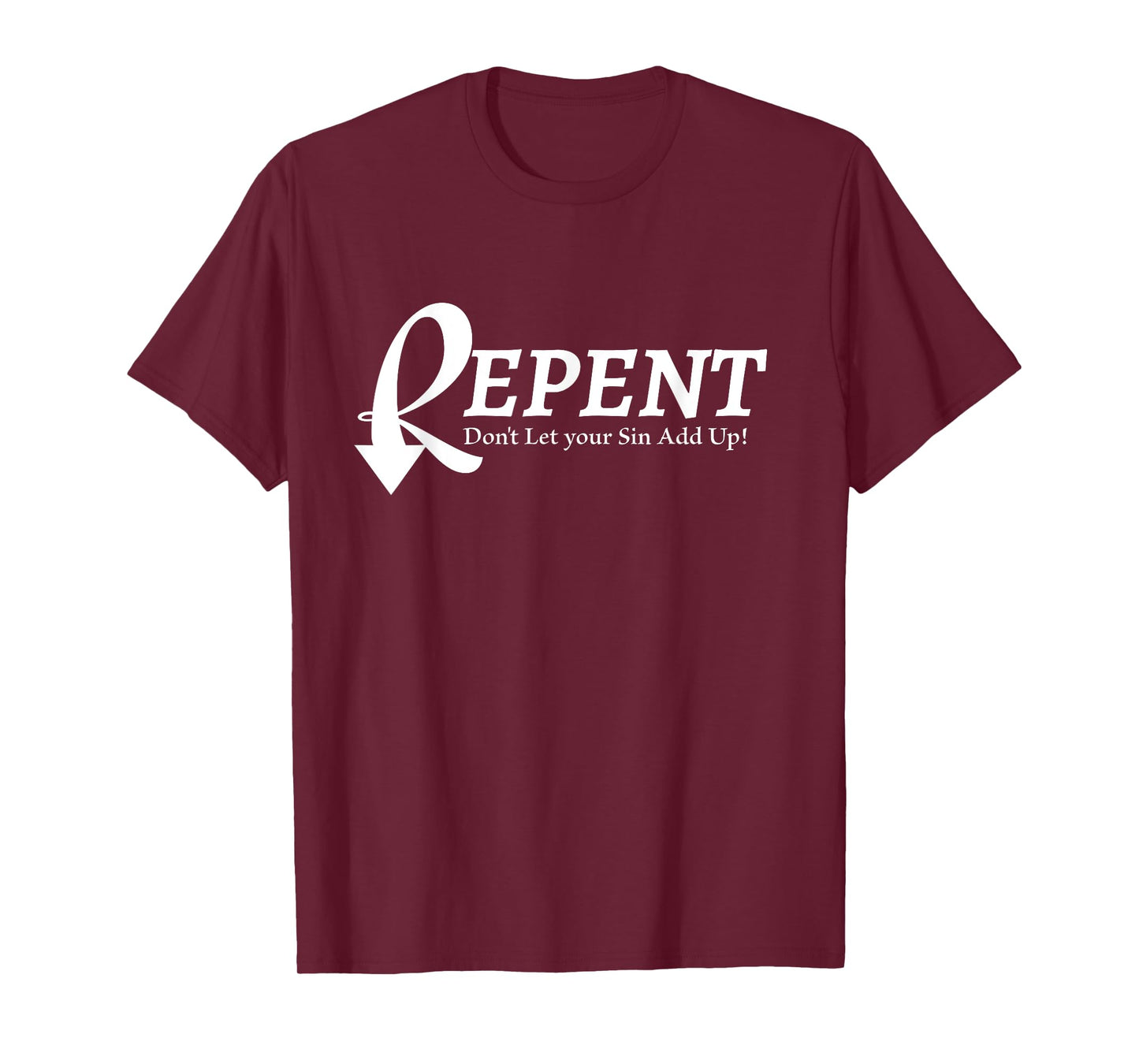 Repent White Lettering T-Shirt