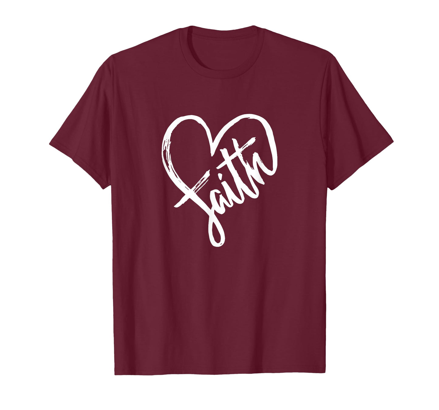 Faith Heart Love Religion - Jesus Believer Belief Crucifix T-Shirt