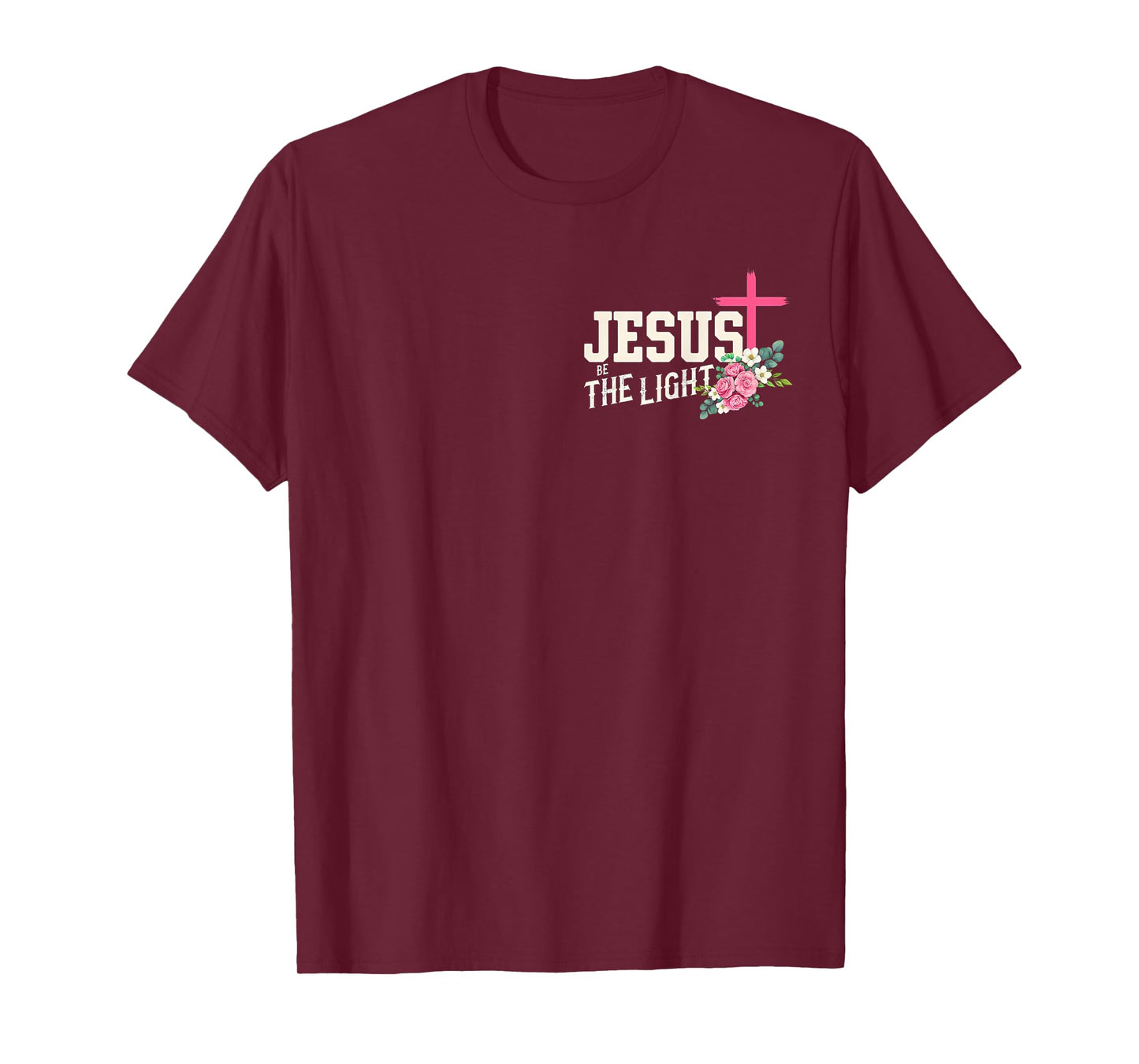 Walk by Faith Not By Sight Floral Cross Christian Gift T-Shirt