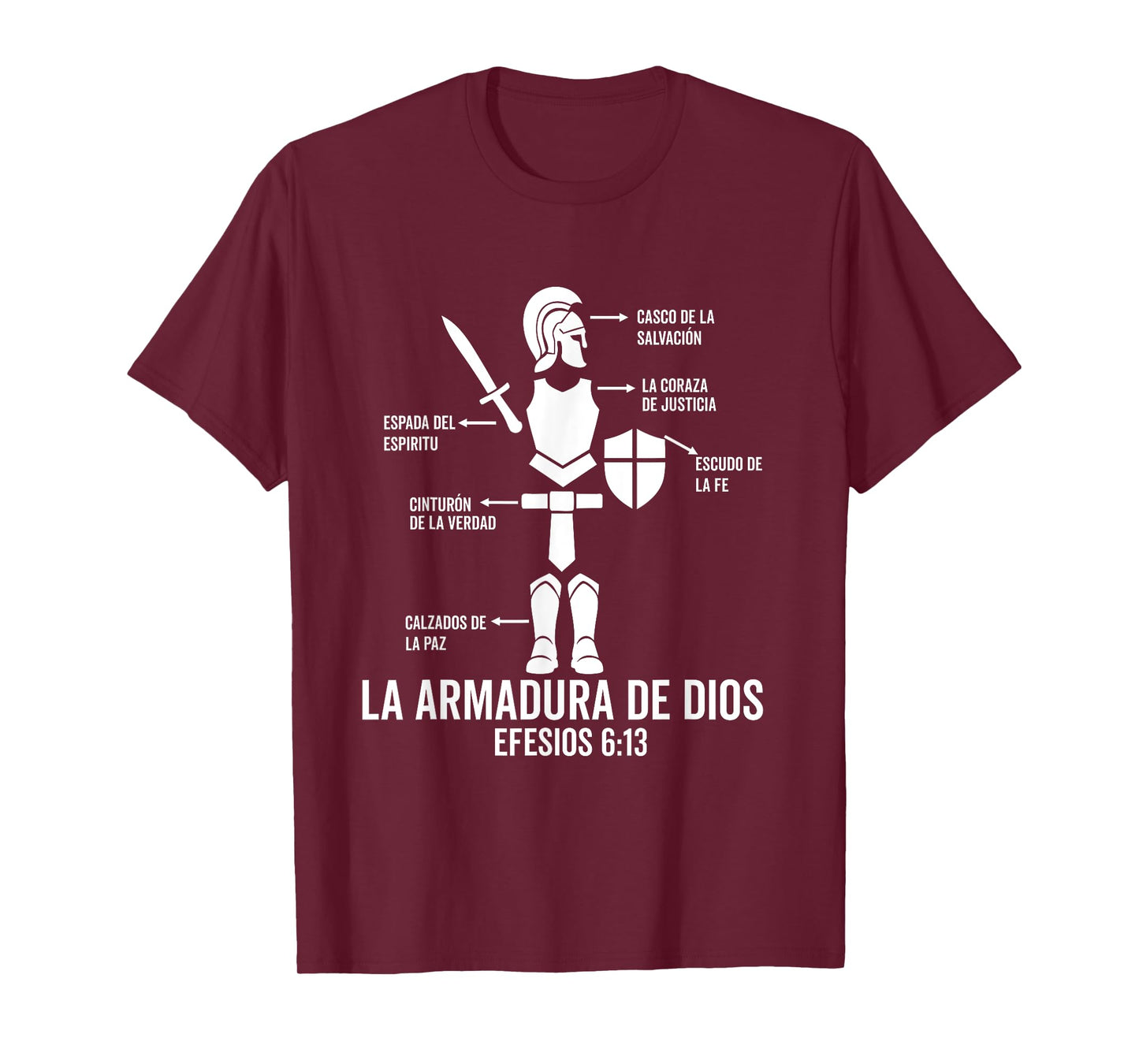 Camiseta cristiana en espanol Versiculo Spanish Christians T-Shirt