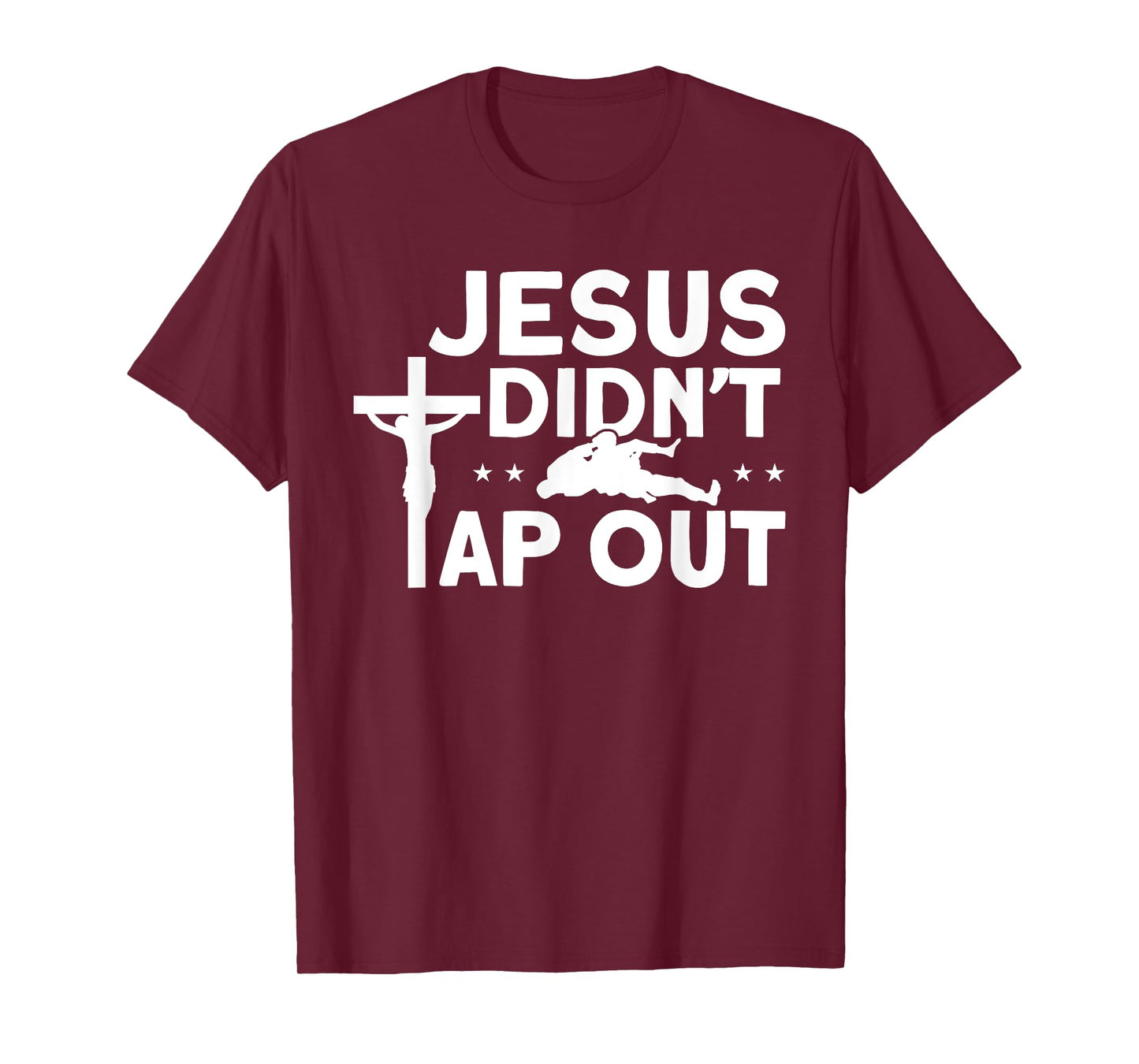 Jiu Jitsu Vintage Jesus Didn't Tap Out T-Shirt