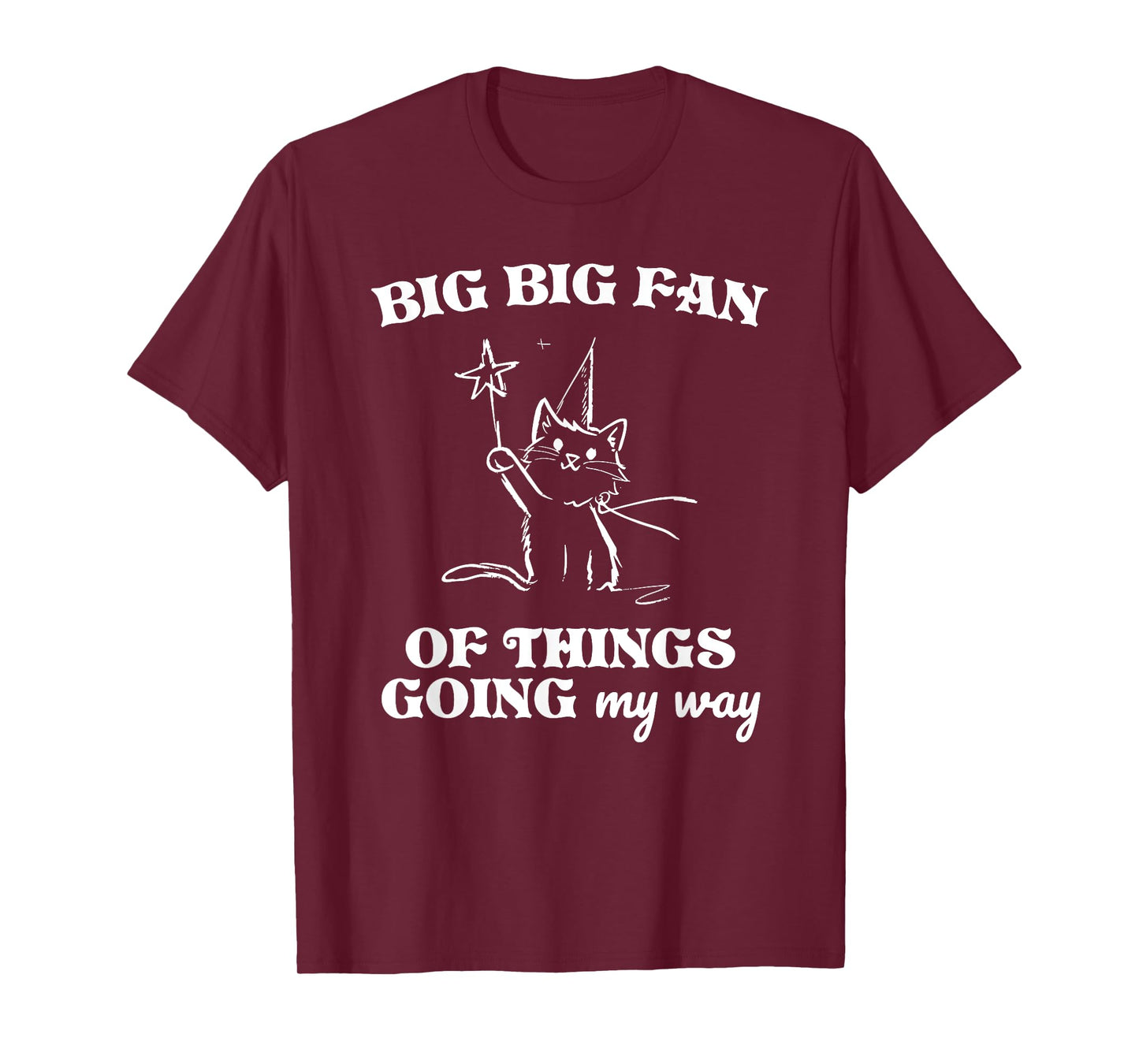 BIG BIG FAN OF THINGS GOING my way Funny design T-Shirt