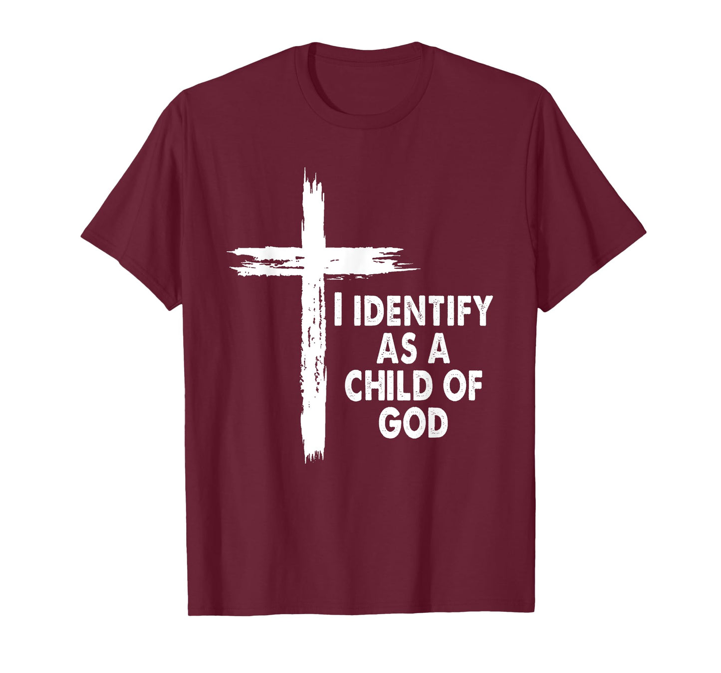 I Identify As A Child Of God Cross Religious God Bible T-Shirt