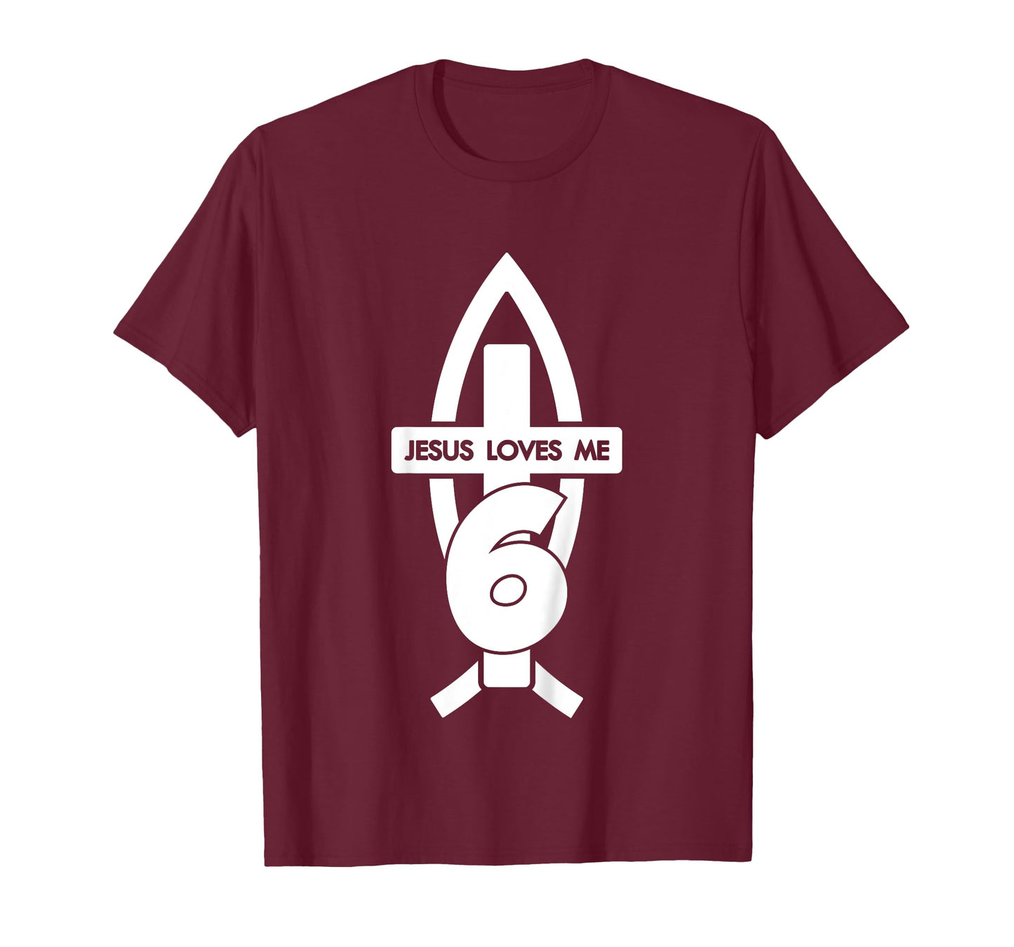 Jesus Loves ME 6 Religious 6 Years Jesus 6TH Birthday T-Shirt