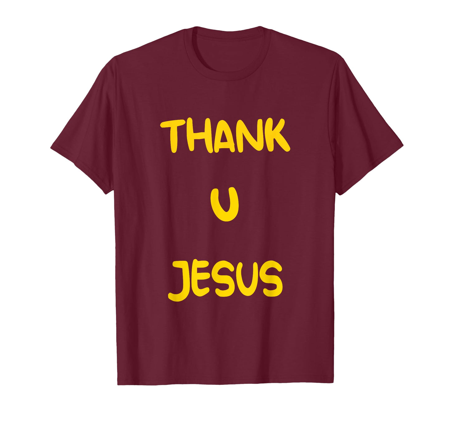 Thank U Jesus Christian Cross God Faith Bible Religious Pray T-Shirt