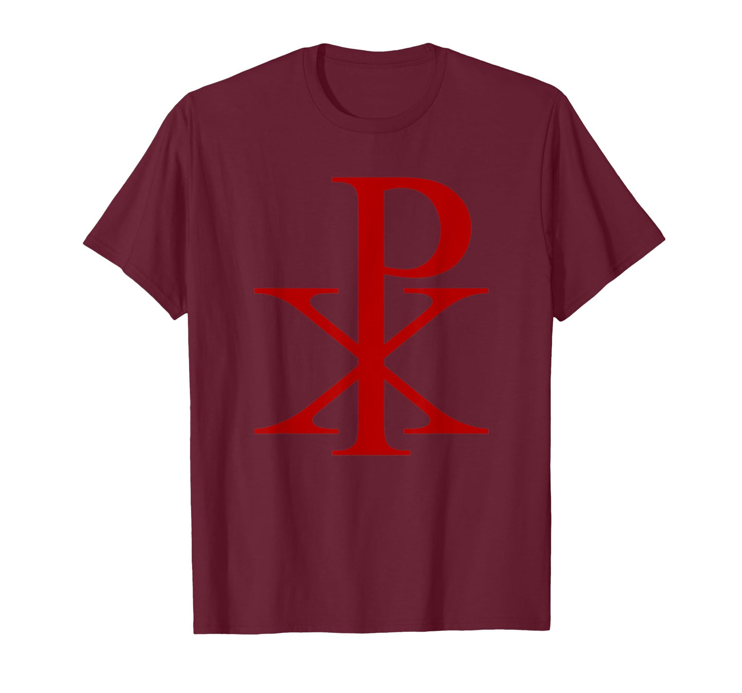 Vintage Red Christ Chi Rho Christian Monogram Christogram T-Shirt