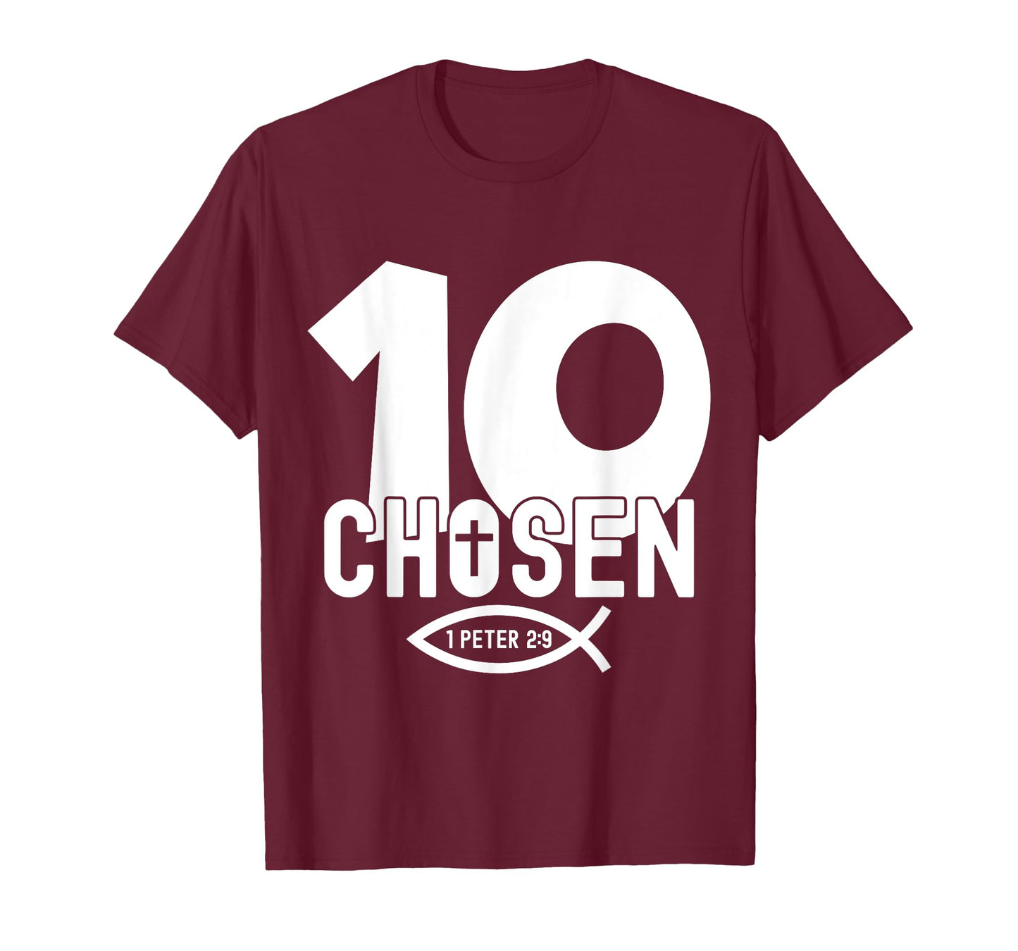Religious Chosen 10 Years Jesus 10TH Birthday T-Shirt