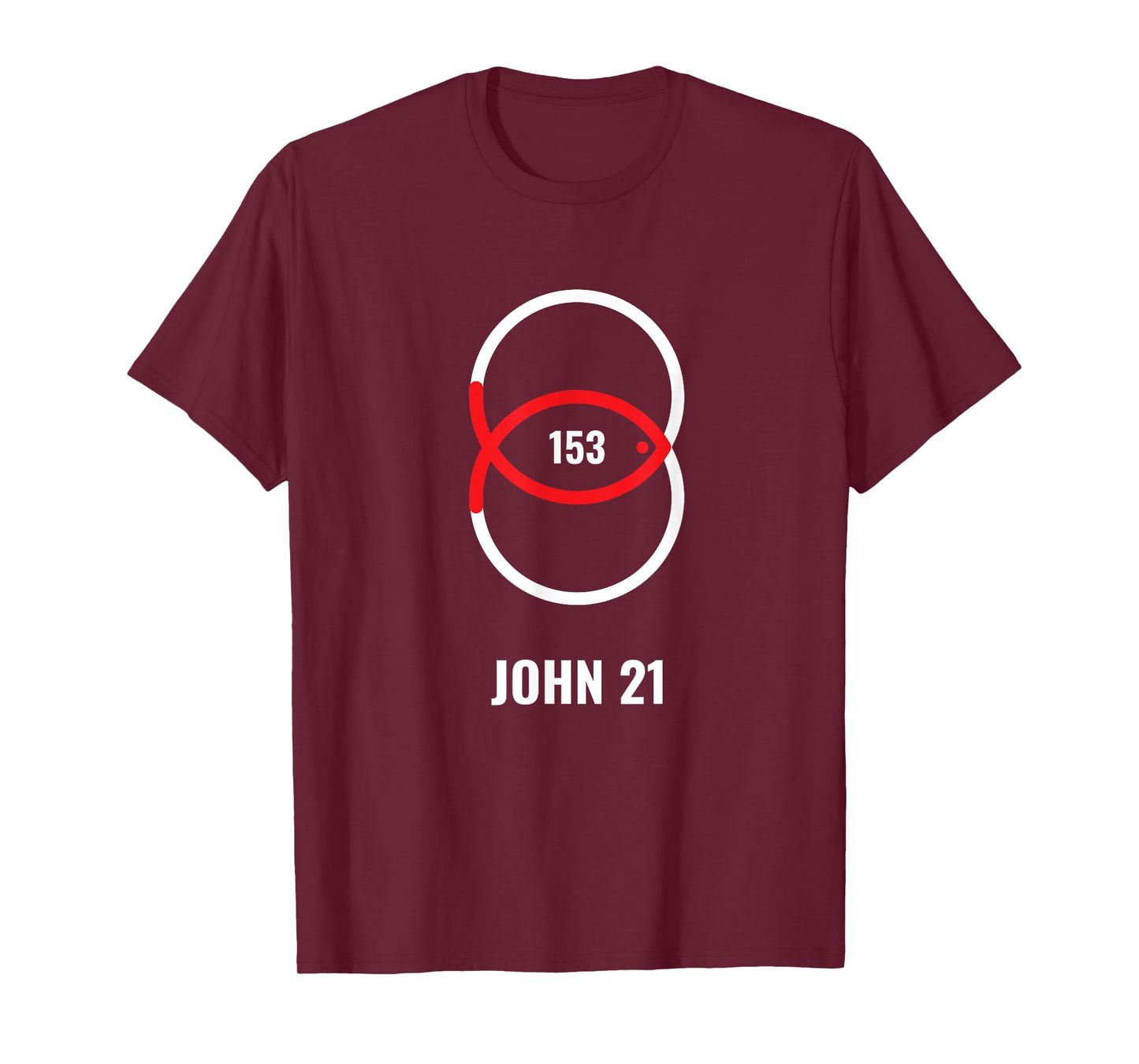 153 Fish - John 21 Jesus T-Shirt