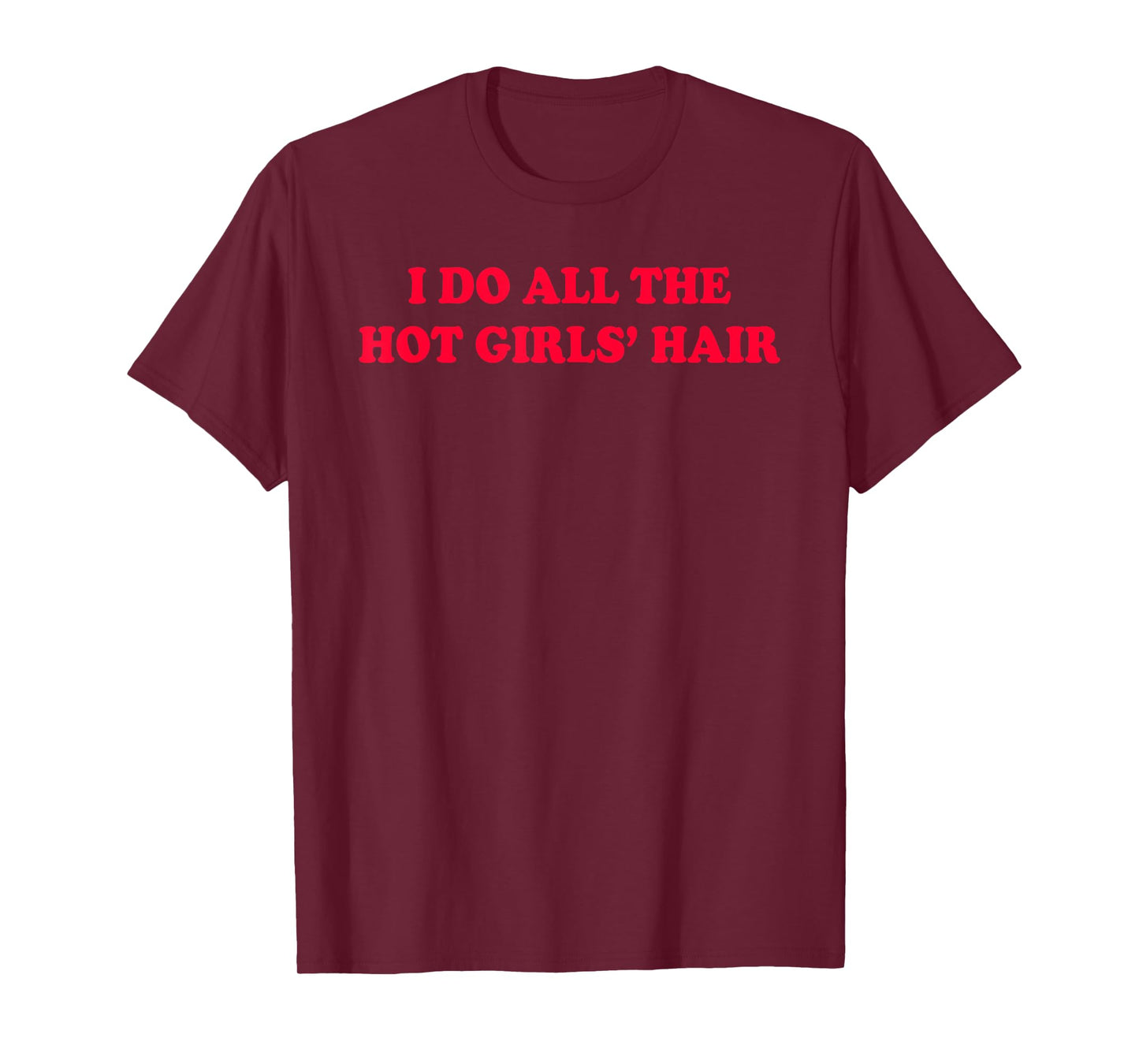 I Do All The Hot Girls Hair Hairdresser Hair Stylist Funny T-Shirt