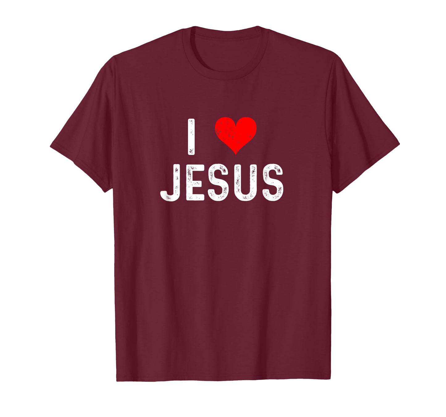 I Love Jesus - Heart - Church Bible God Catholic Christian T-Shirt