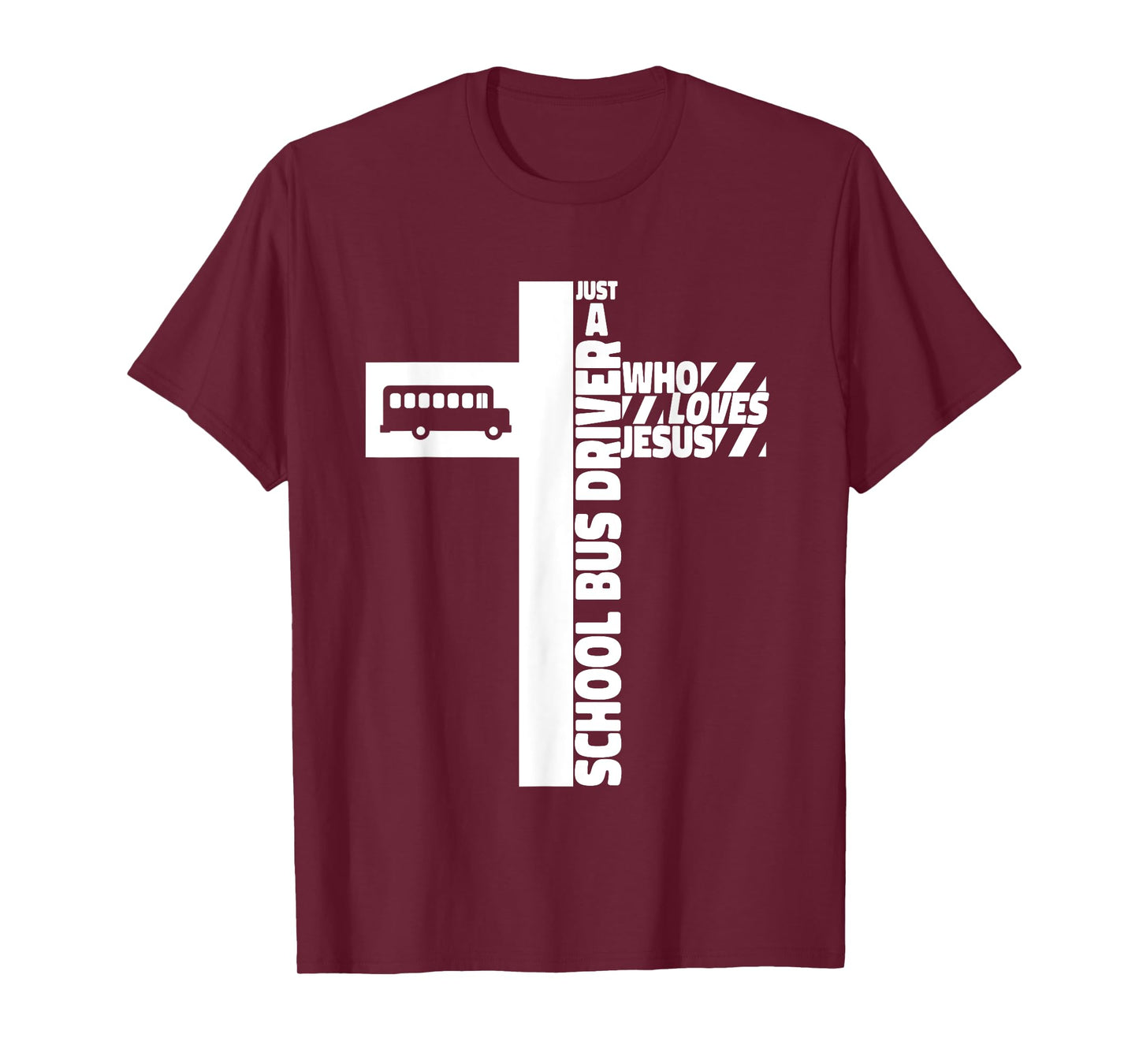 School Bus Driver Cross Jesus Faith T-Shirt