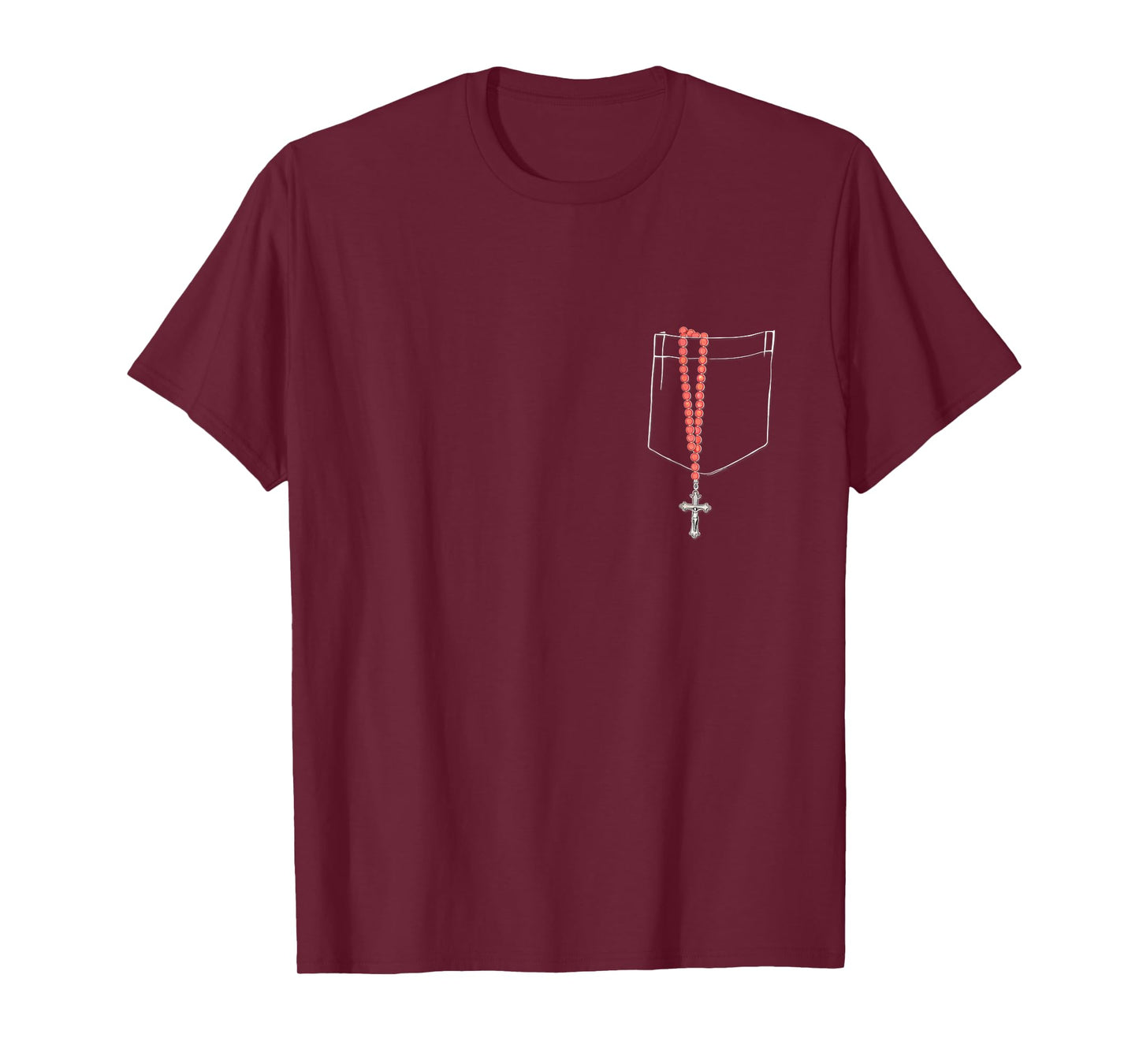 Pocket Rosary Pray the Rosary Catholic T-Shirt