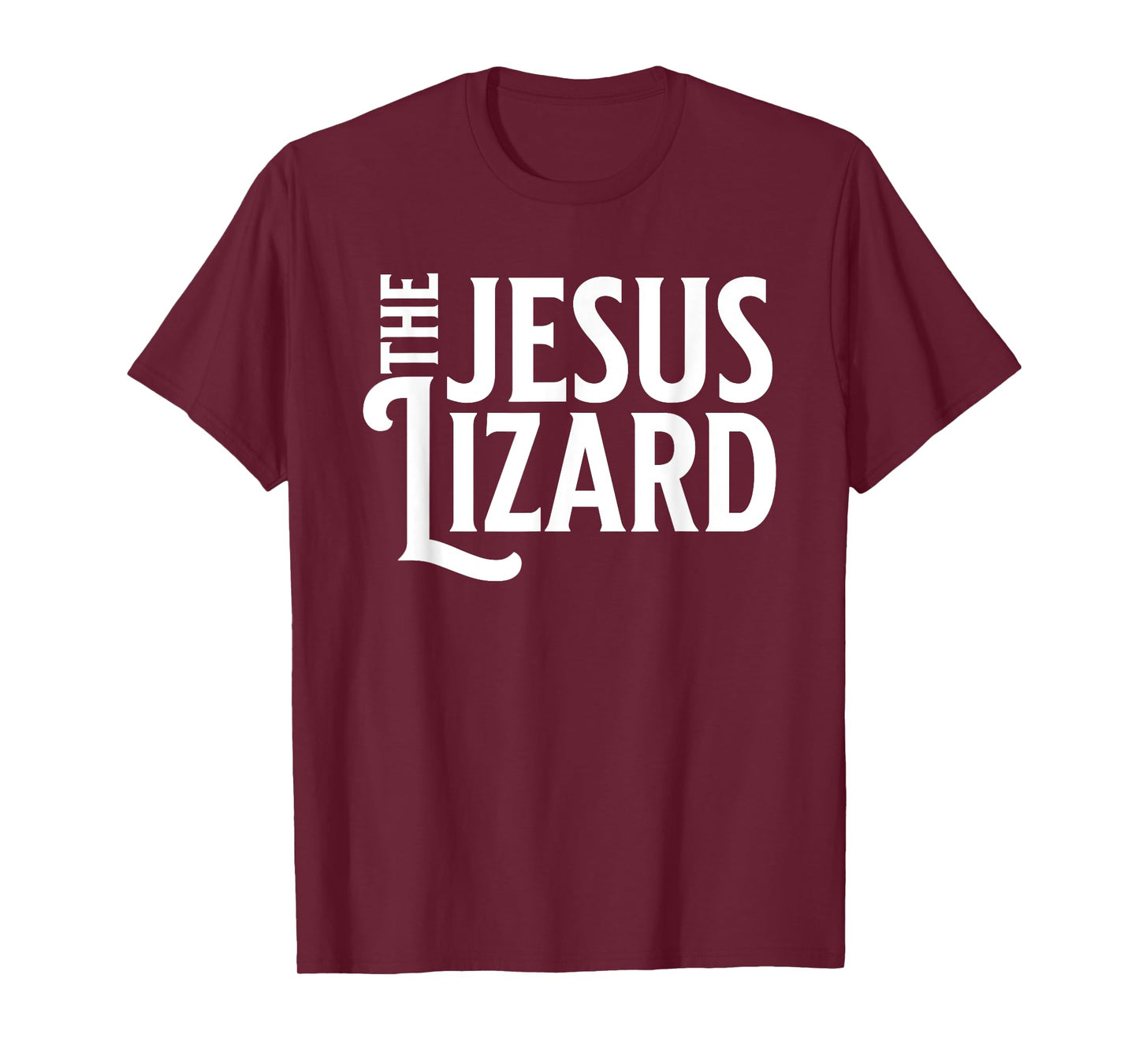 Noped Out Apparel Jesus Lizard Retro Vintage Text On Black T-Shirt