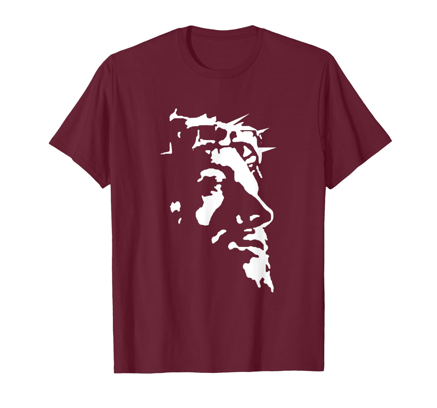 Jesus Christ Face With Crown Of Thorns God Bible T-Shirt