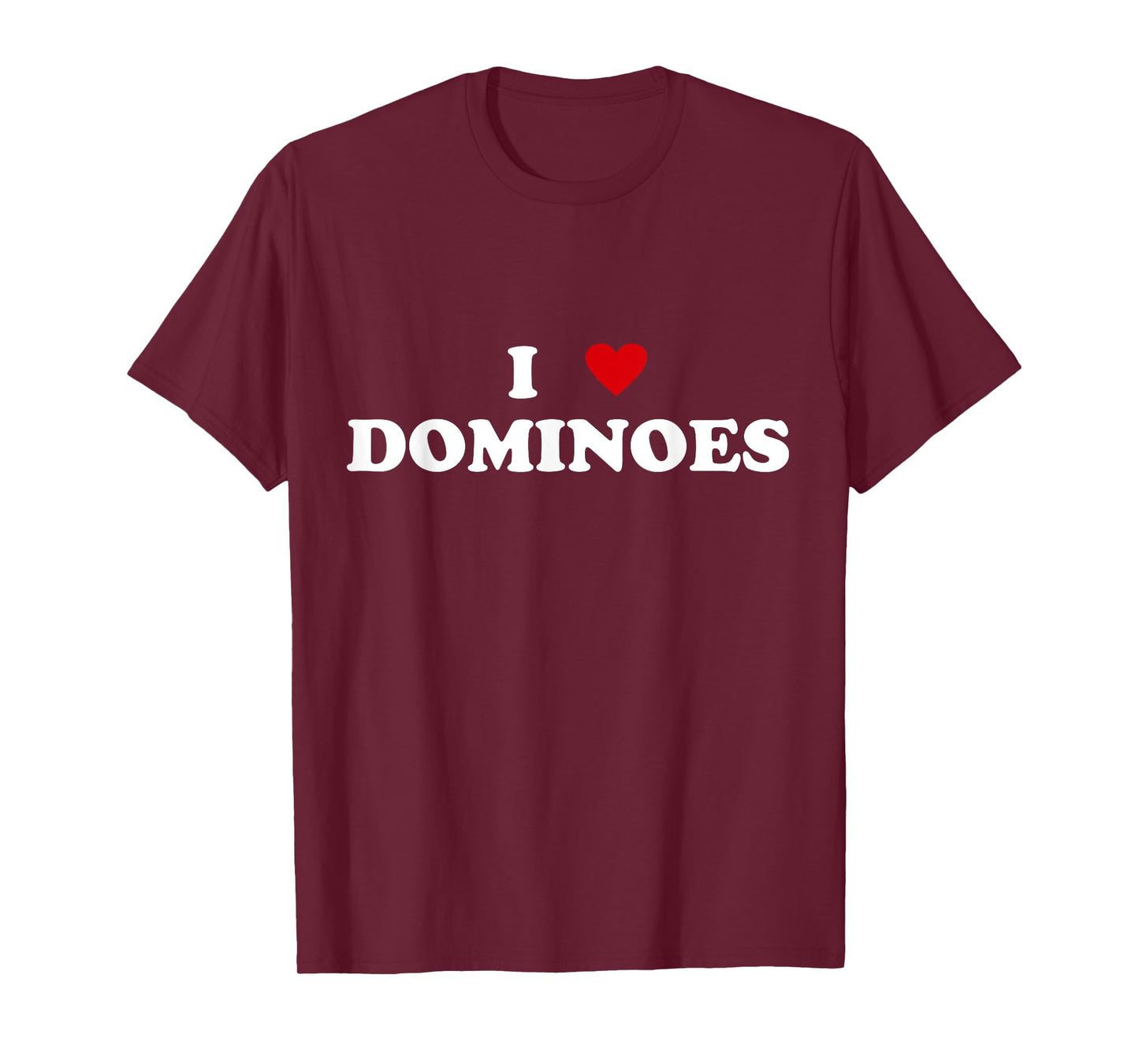 I Heart Domino Player - I Love Dominoes T-Shirt