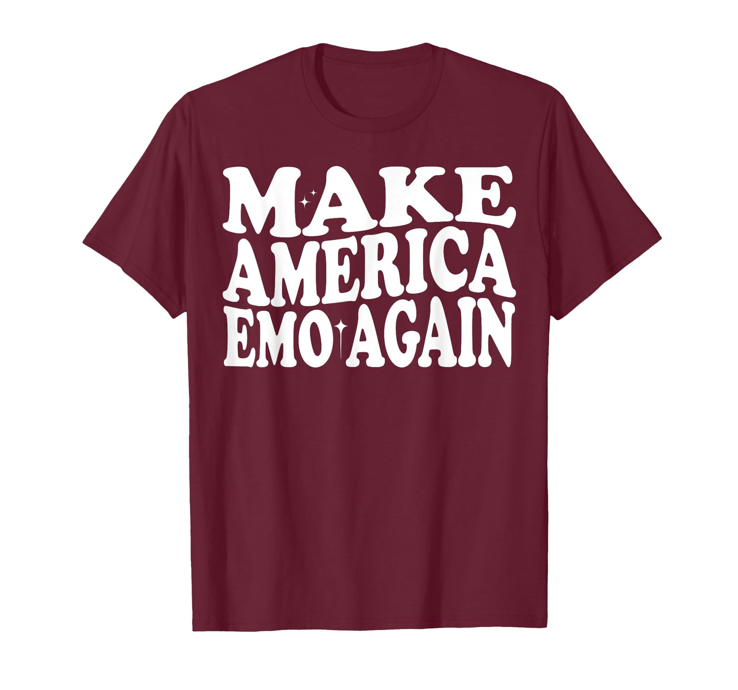 MAKE AMERICA EMO AGAIN Funny Goth US Saying T-Shirt