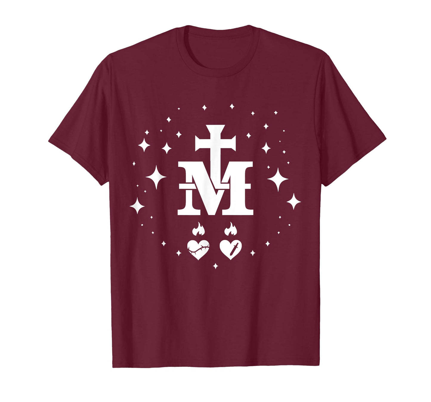 Miraculous Medal - Catholic Virgin Mary Holy Heart T-Shirt