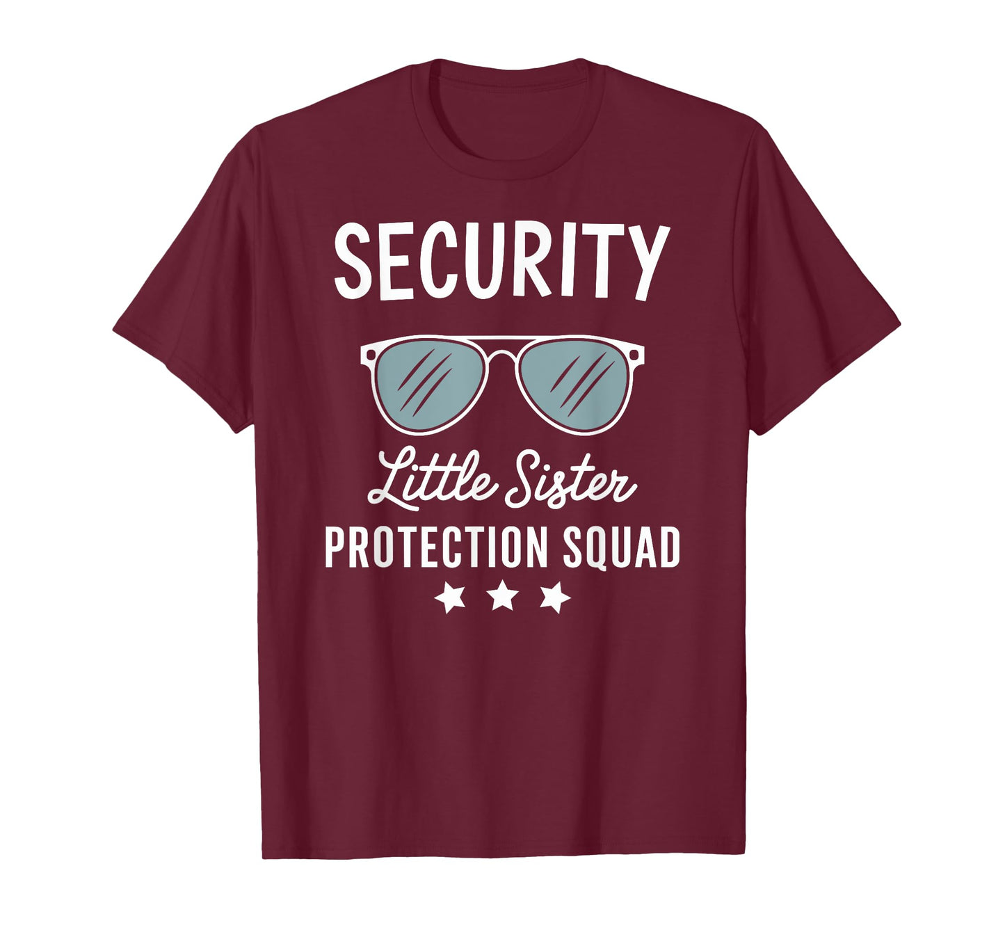 Security Little Sister Protection Squad Funny Boys Brother T-Shirt