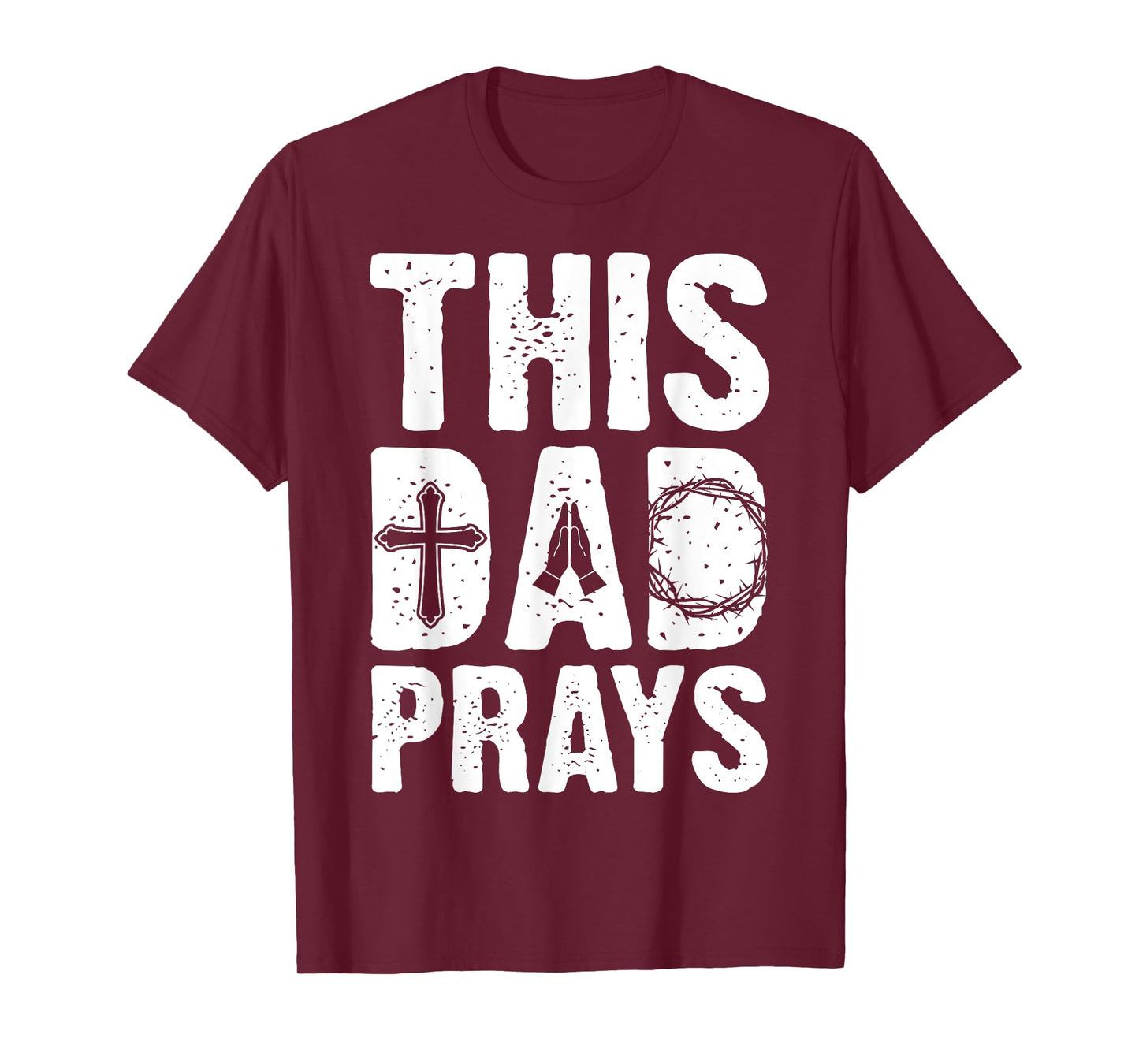 This Dad Pray Religious Vintage Father's Day Christian Daddy T-Shirt