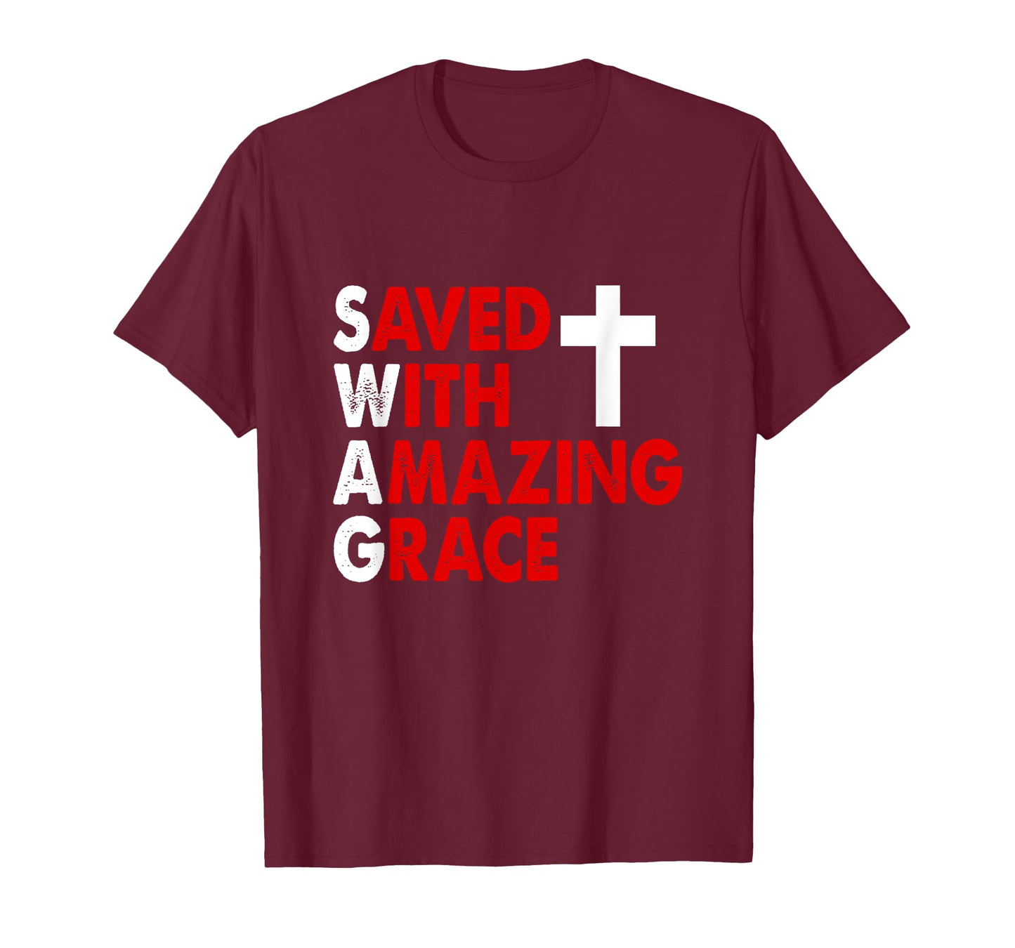 Christian SWAG Saved with Amazing Grace T-Shirt