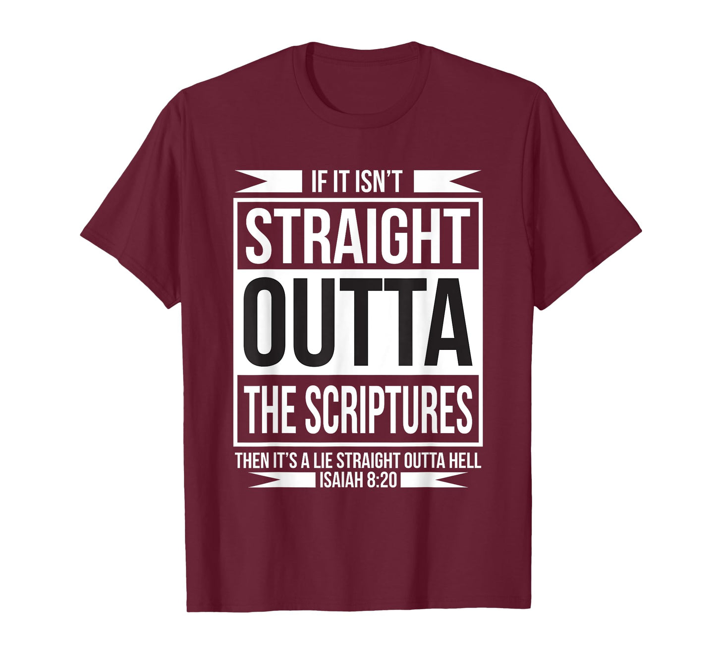 STRAIGHT OUTTA THE ECRIPTURS CHRISTIAN BELIEVERS T-Shirt