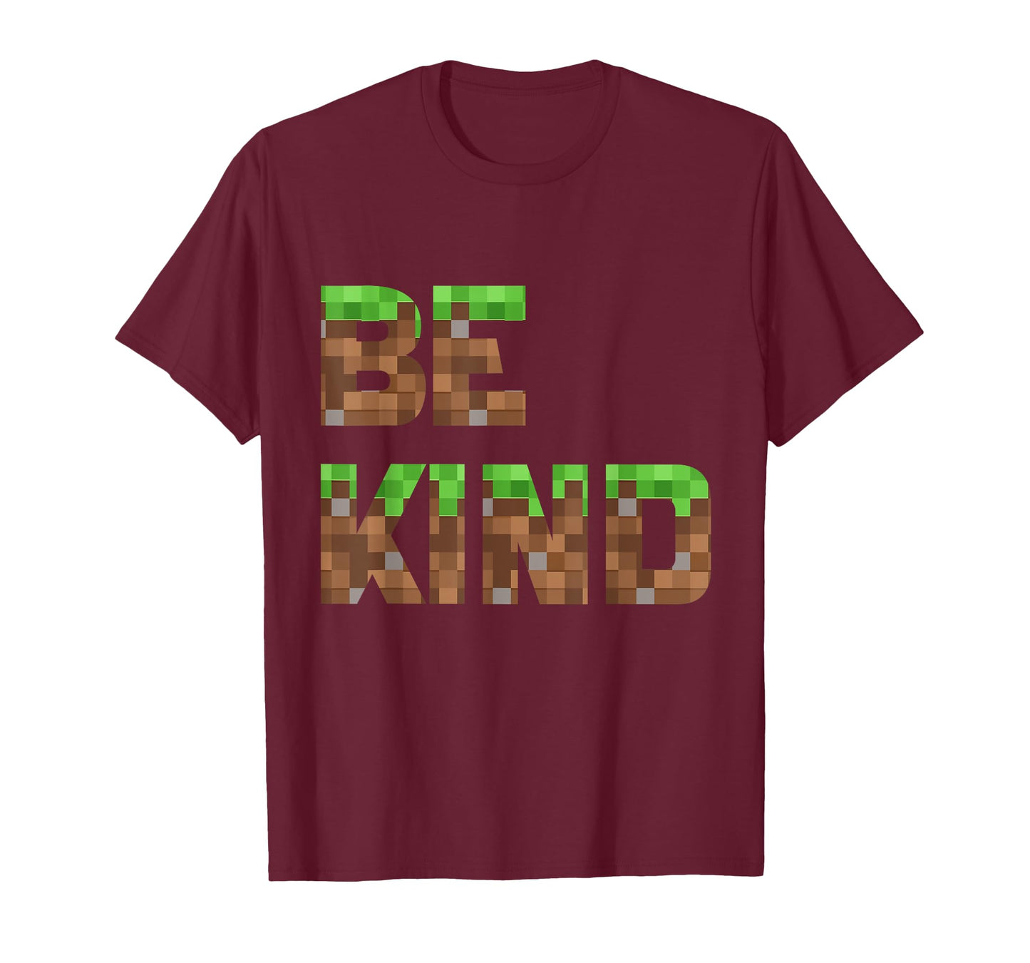 Be Kind Boys Teens Kids Pixel Video Game Kindness T-Shirt